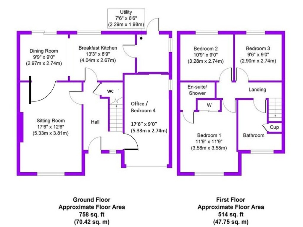 43, Heathcote Rise, Keighley floorplan