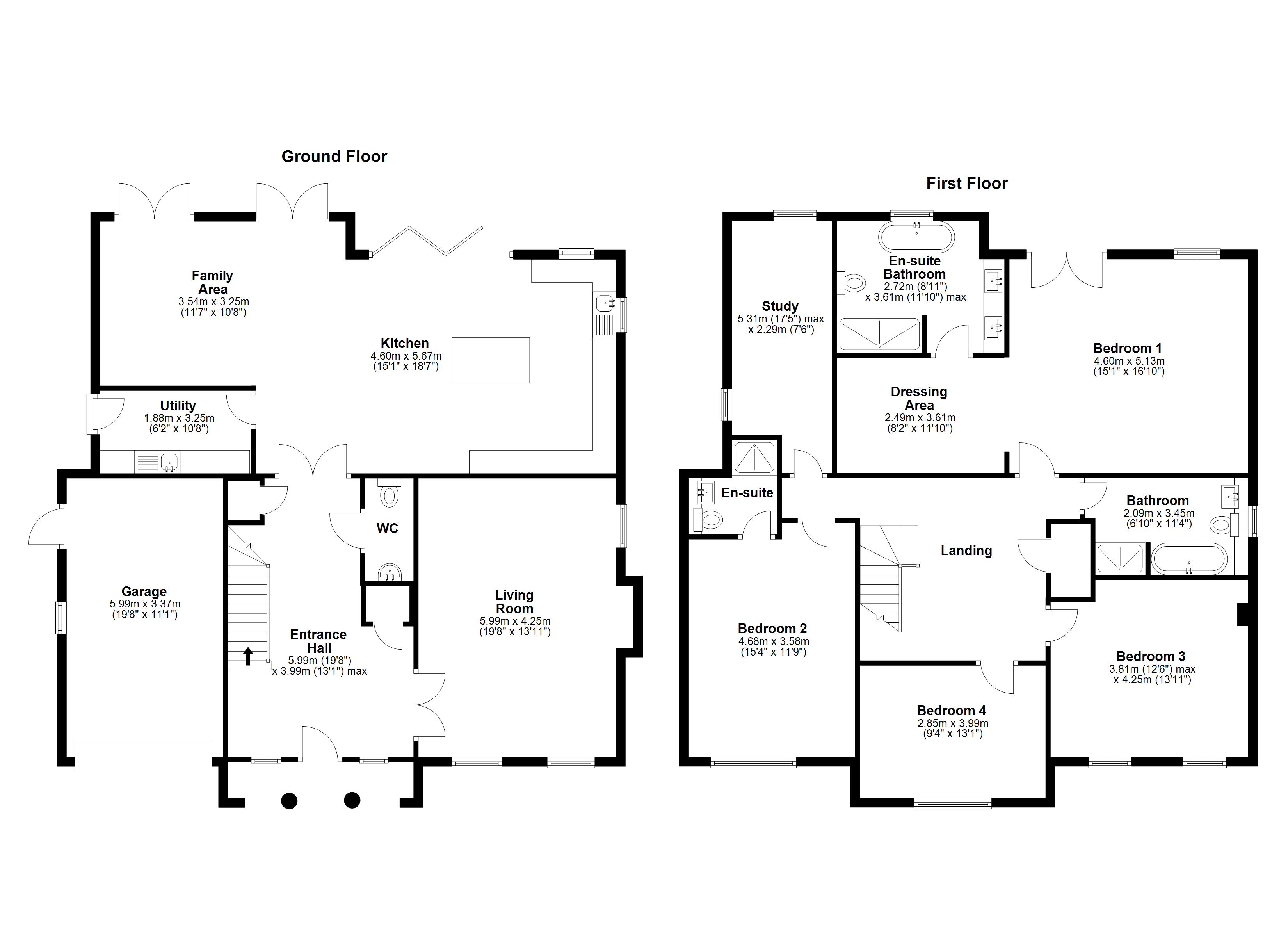 Plot 1 - Oak View, 120a, Cuffley Hill, Hertfordshire floorplan
