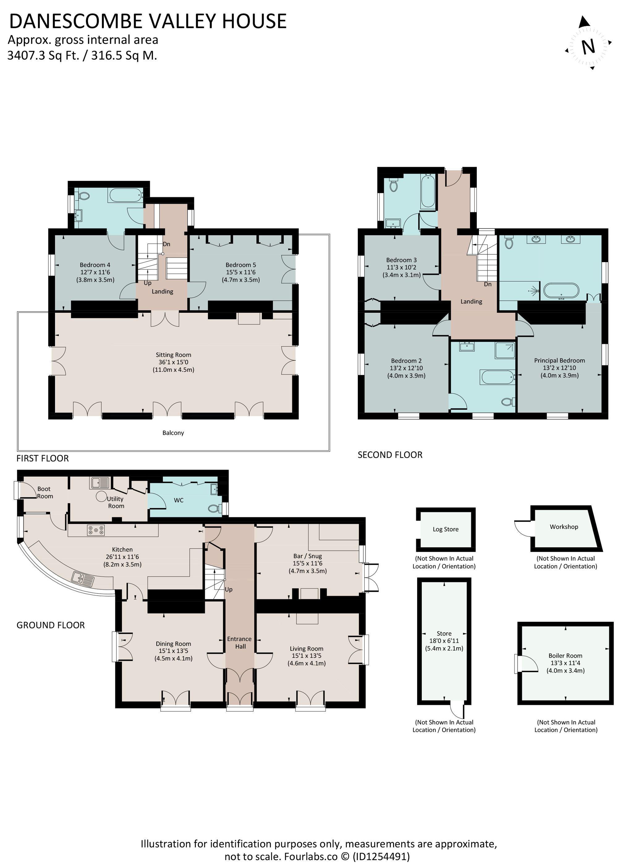 Danescombe Valley House, Calstock floorplan