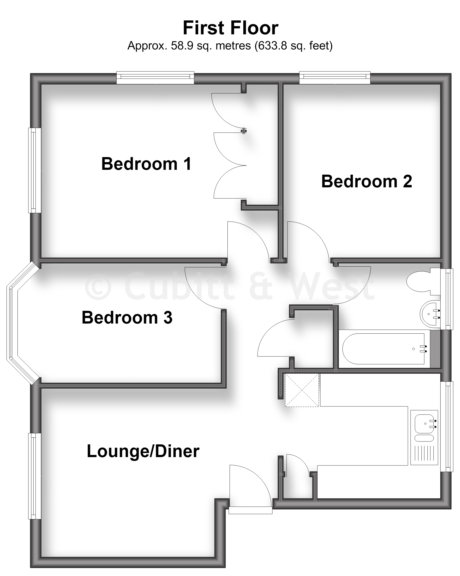 1B, Wrayfield Avenue, Reigate floorplan