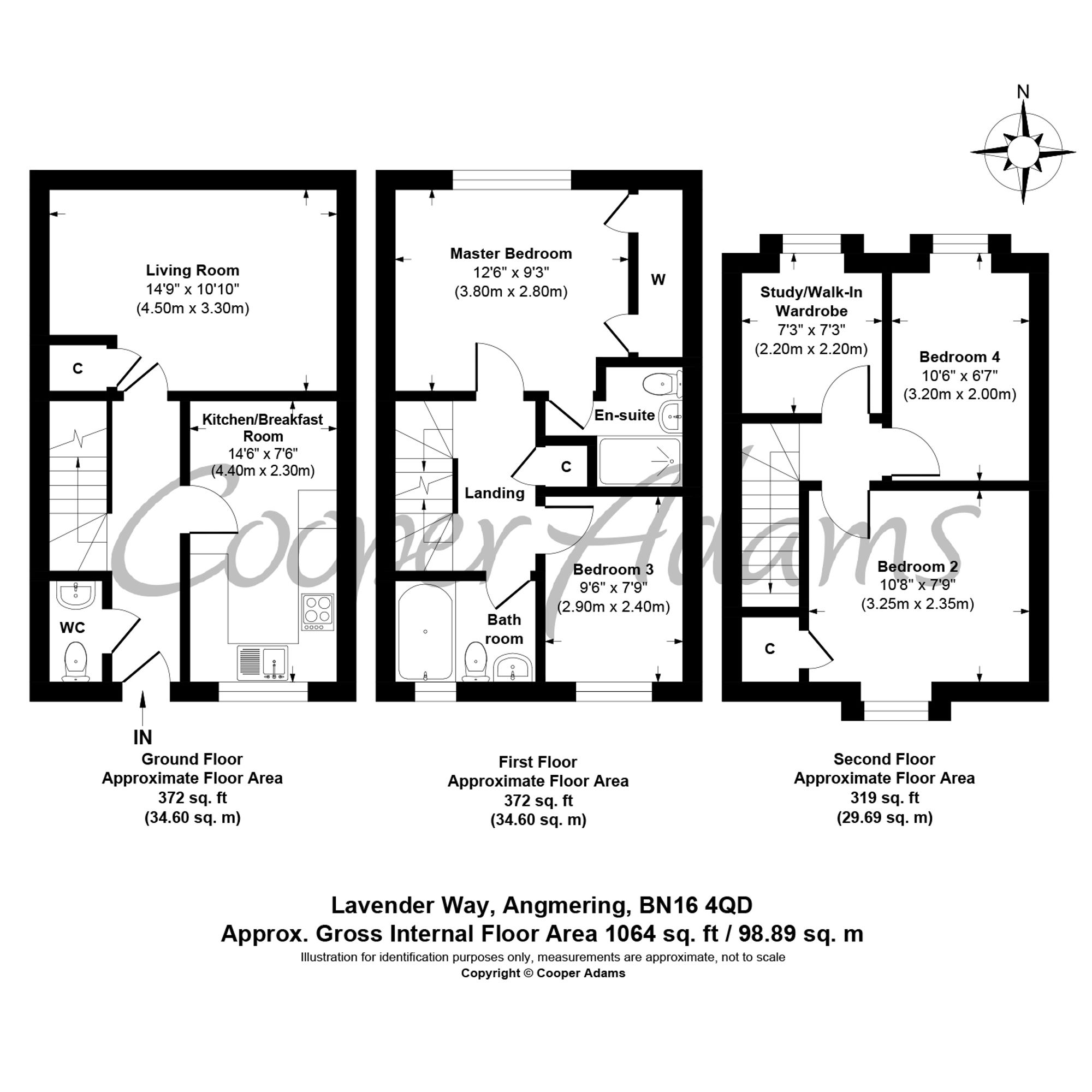3 Lavender Way, Littlehampton floorplan