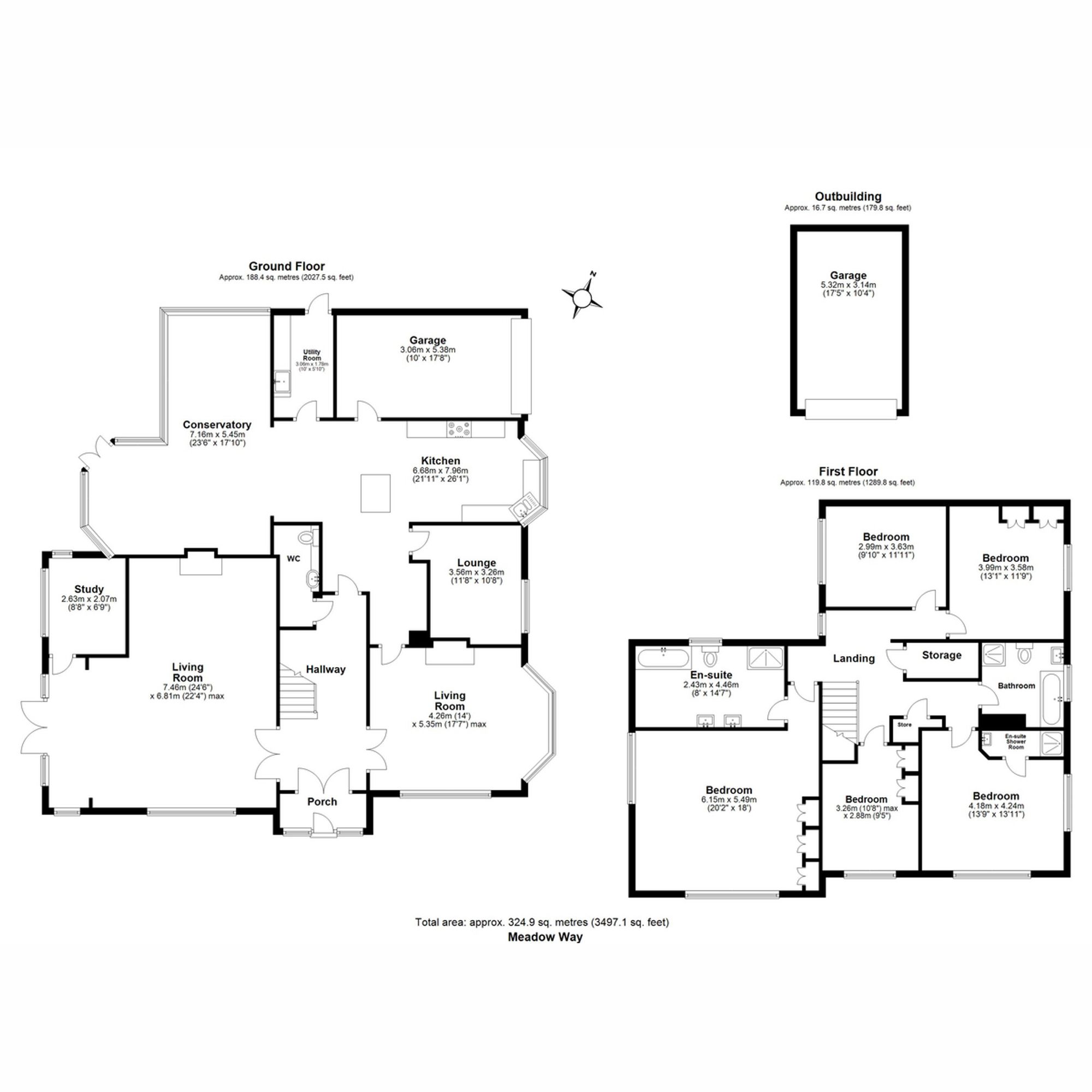 56 Meadow Way, Chigwell floorplan