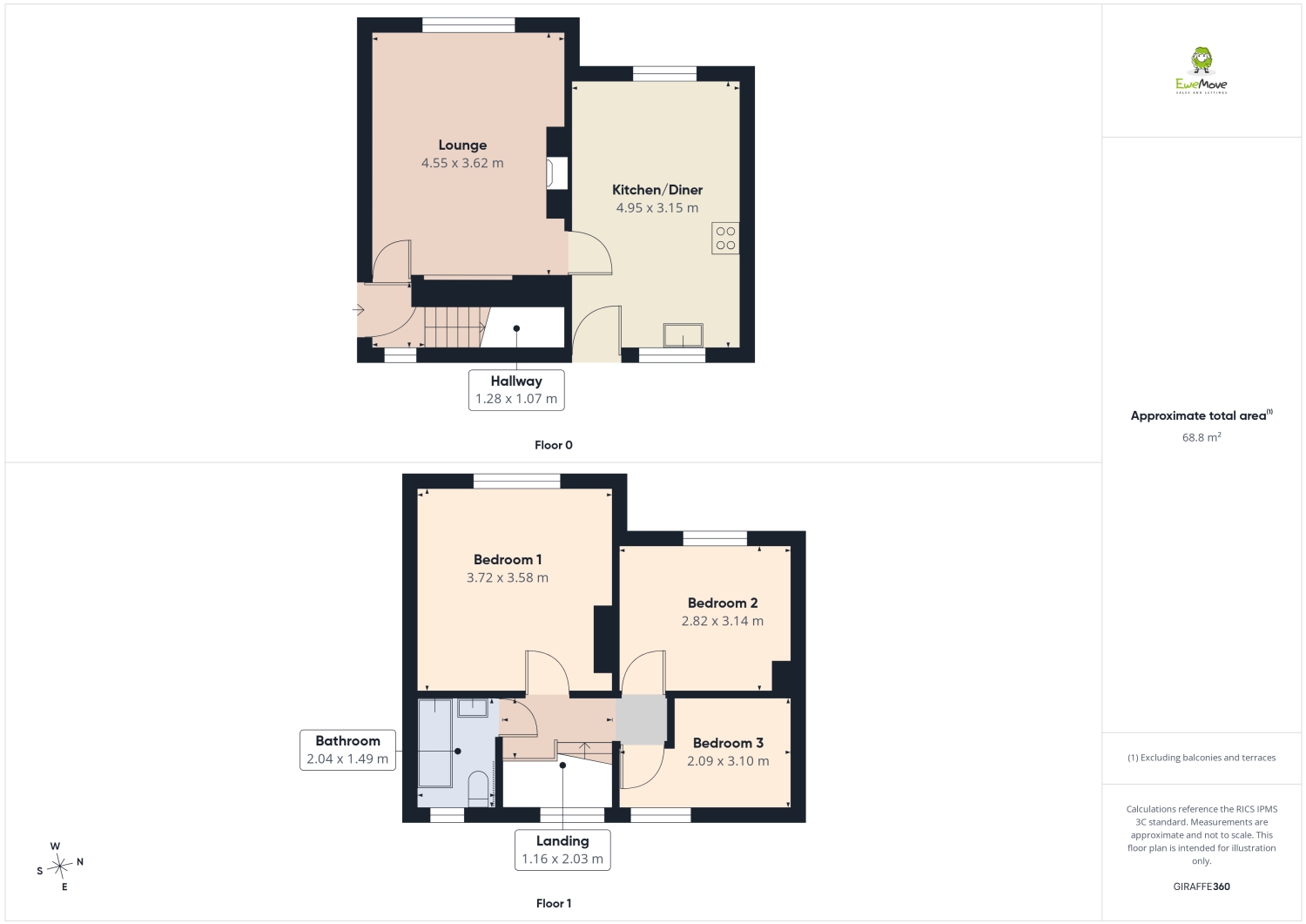 74, Kingsley Road, Chester floorplan