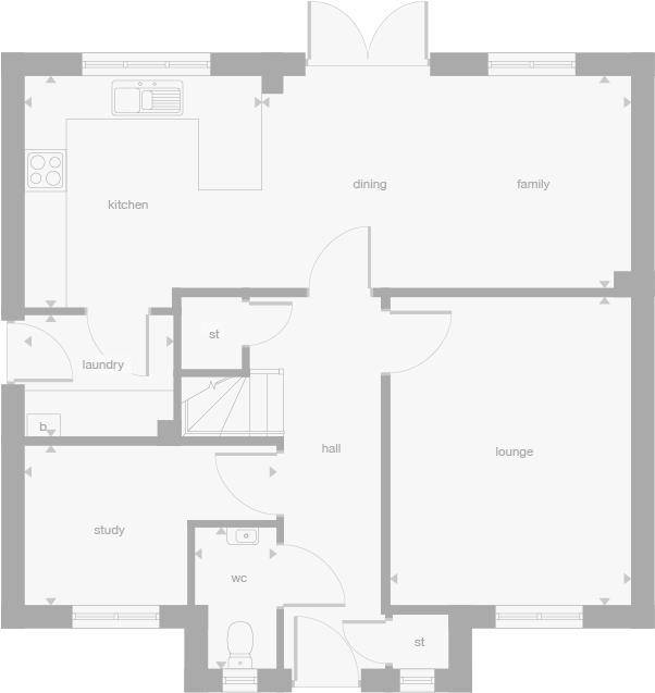 119, Off Turnhouse Road, Edinburgh floorplan