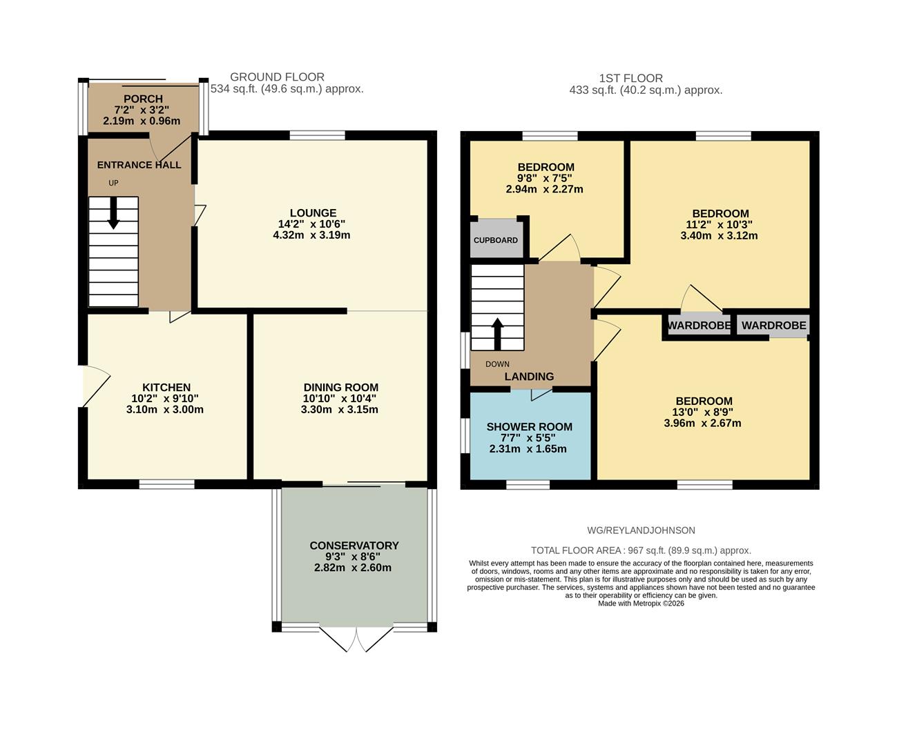 39, Wooding Grove, Harlow floorplan