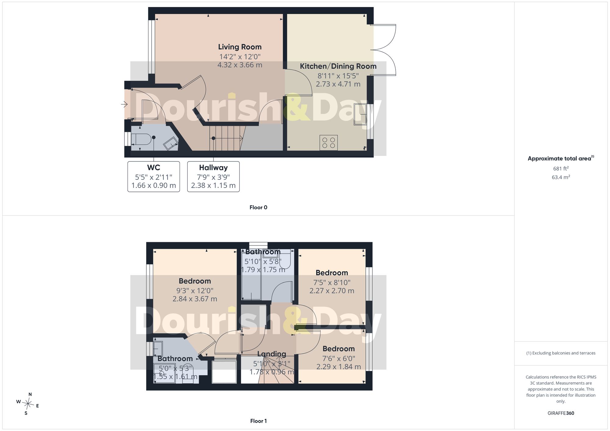 1 Macbeth Close, Stafford floorplan