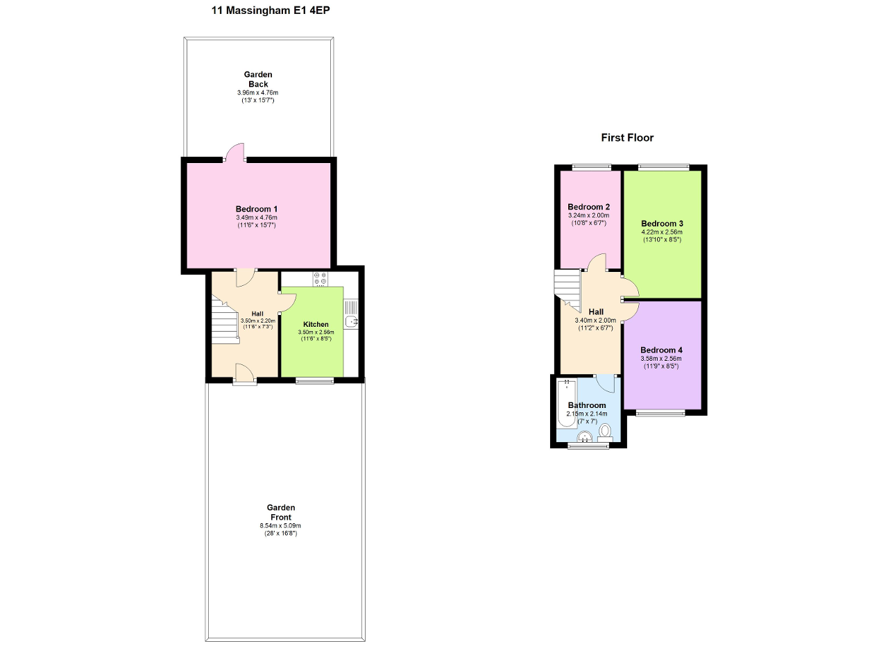 4 Bedrooms Maisonette to rent in Massingham Street, London E1