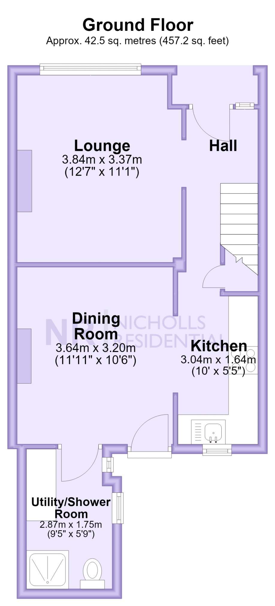 Hartfield Road, Chessington floorplan