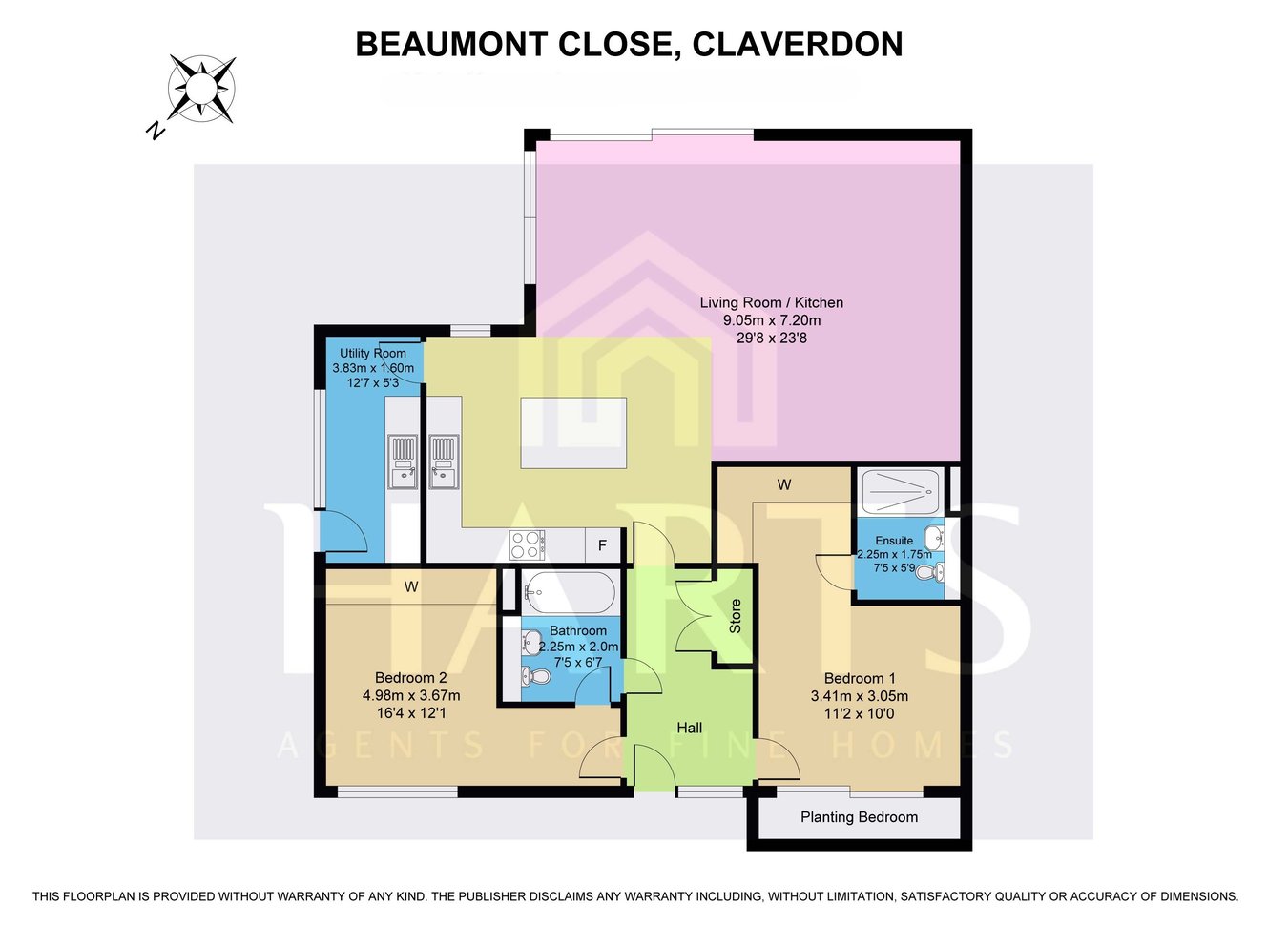 New Bungalow, Beaumont Close, Warwick floorplan
