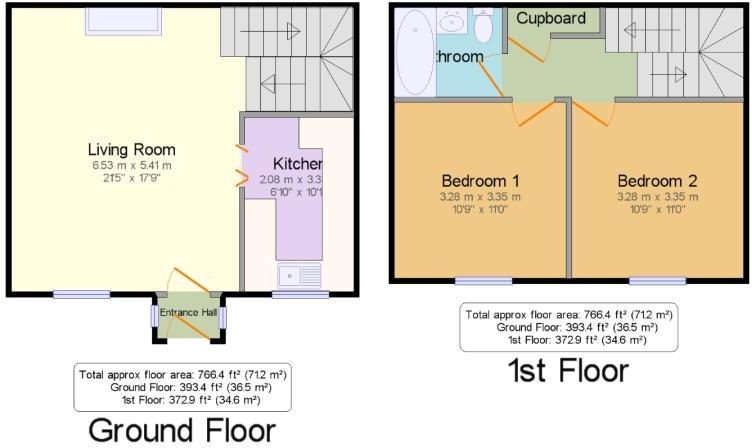 3, Peel Court, Farnborough floorplan