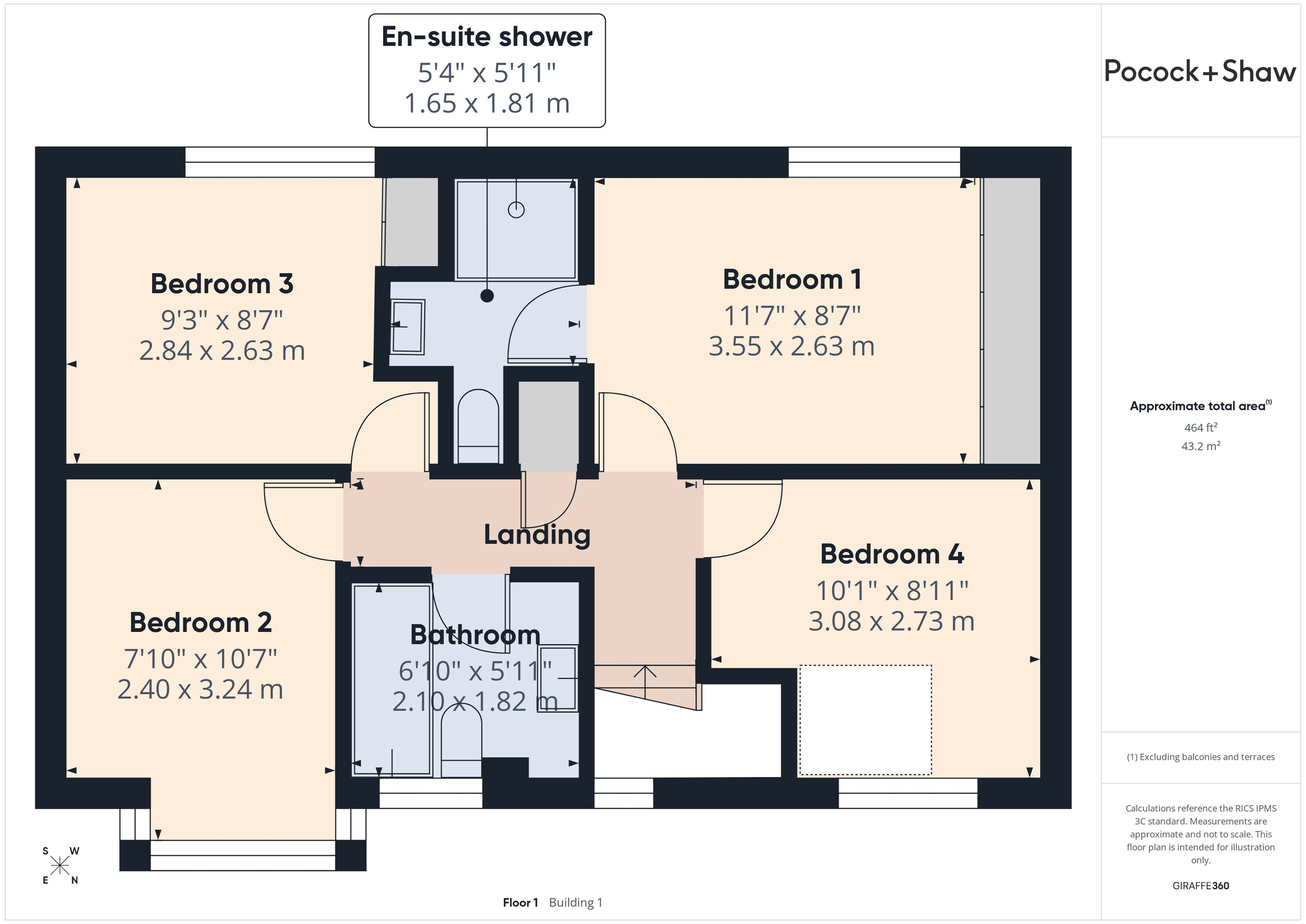 85 The Brambles, Cambridge floorplan