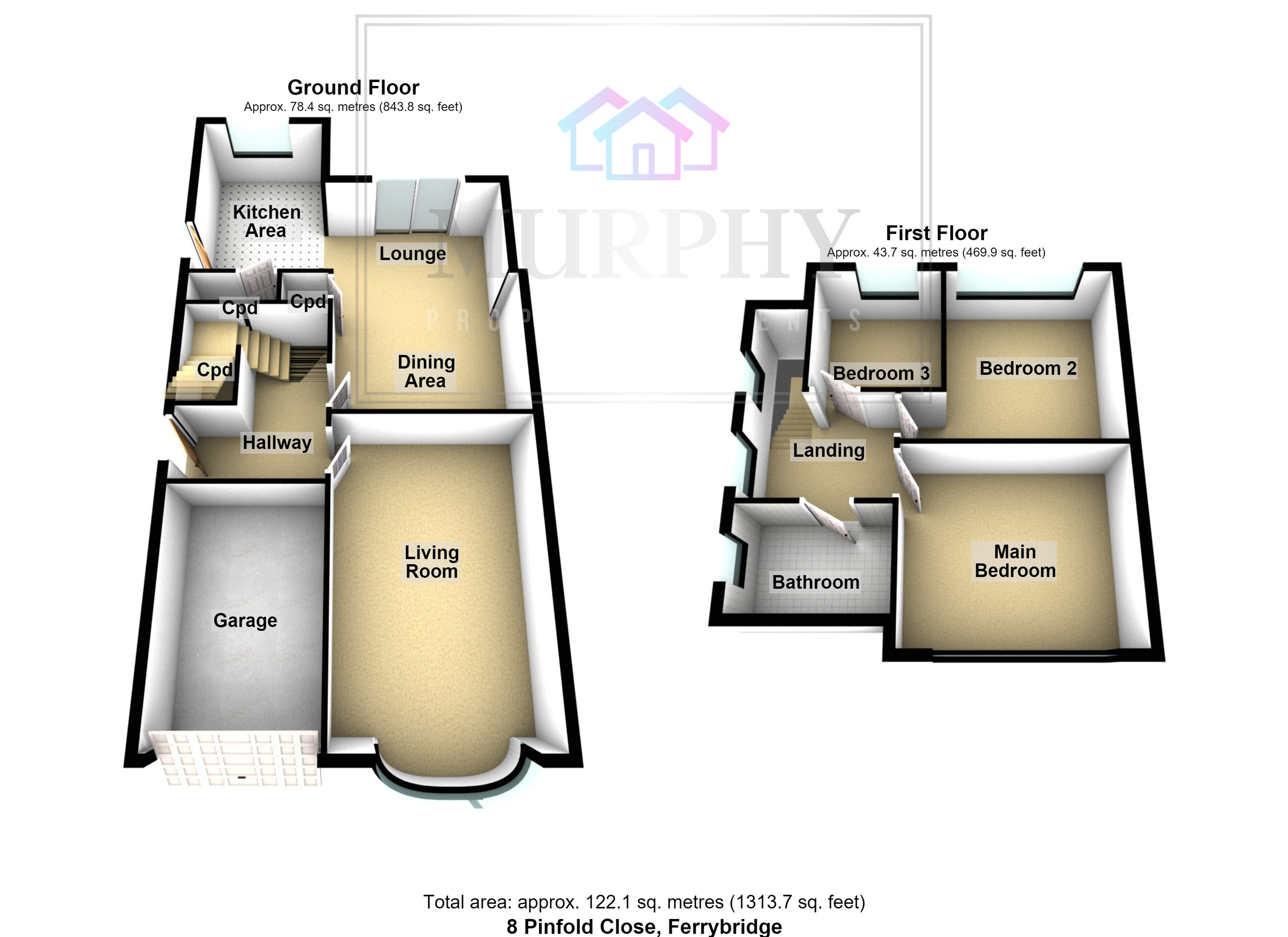 8 Pinfold Close, Knottingley floorplan