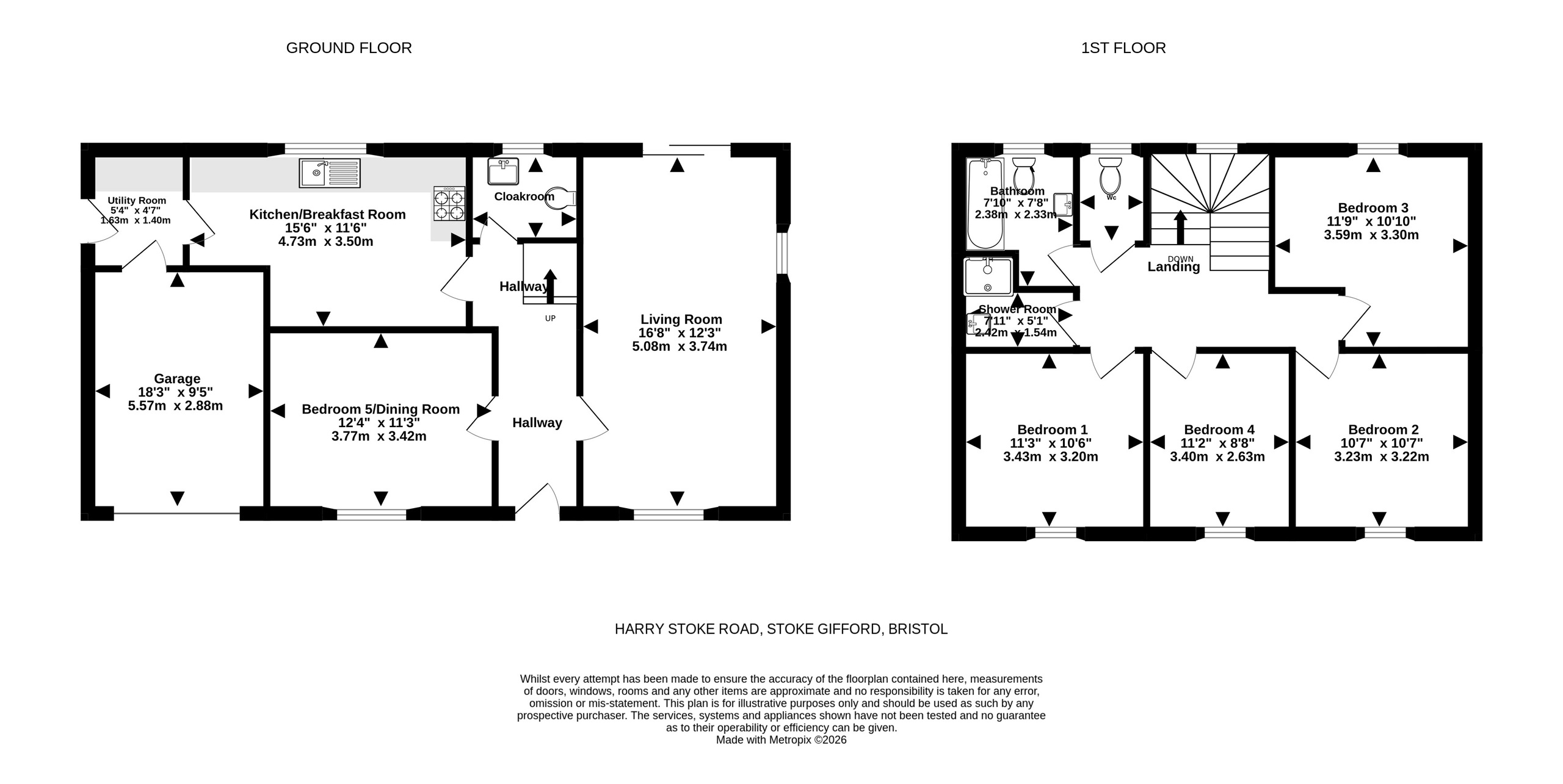 15 Harry Stoke Road, Bristol floorplan