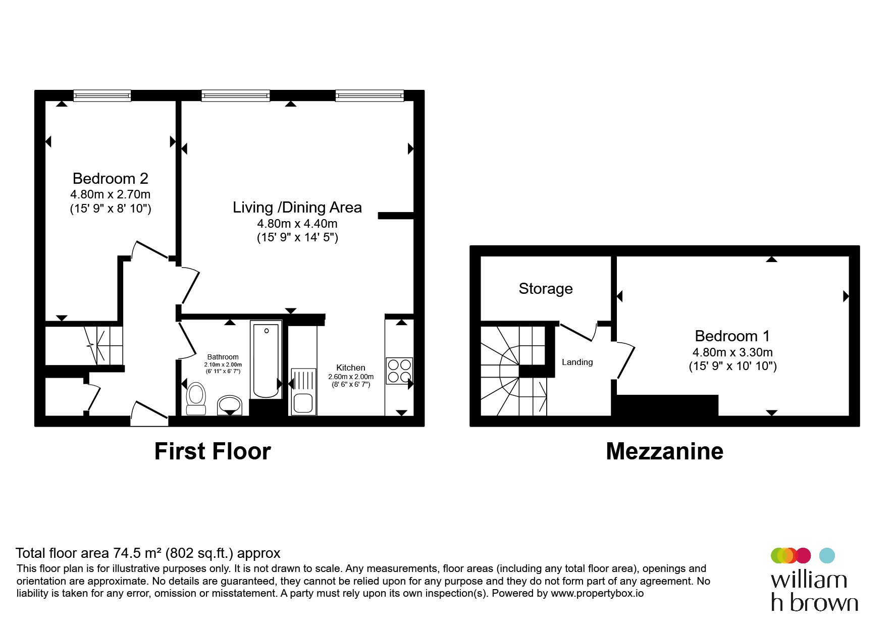 39, Old School Lofts, Whingate, Leeds floorplan