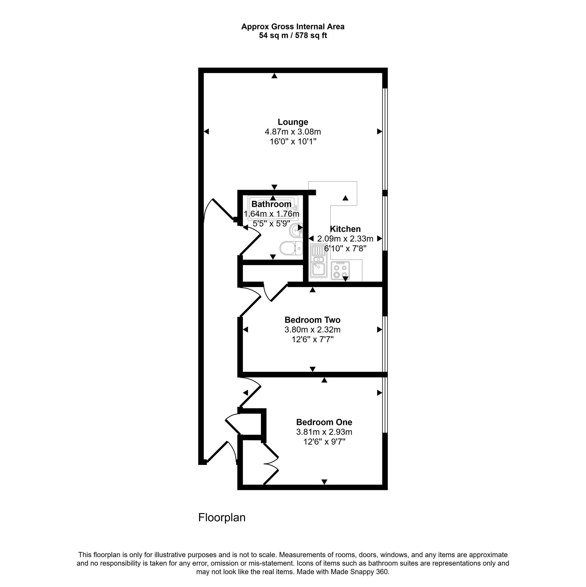 62, St. Keverne Square, Newcastle upon Tyne floorplan