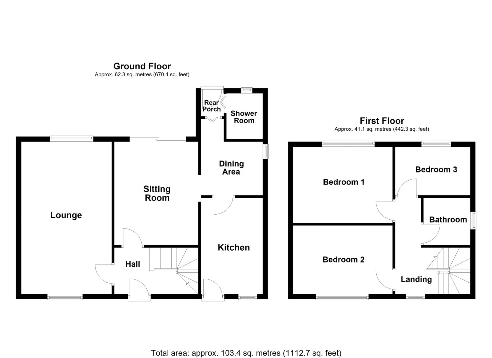 Heol Tydraw, Bridgend floorplan