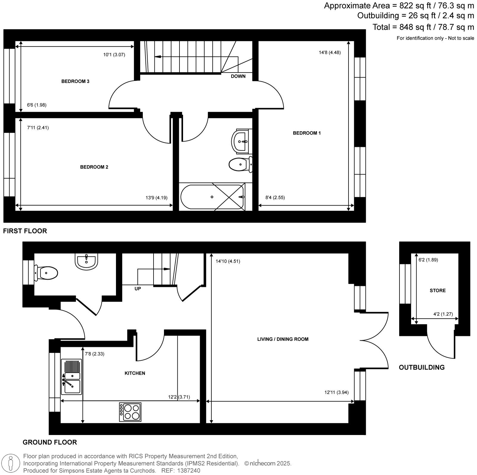 3 Sunset Place,, Homefield Road, Walton-On-Thames floorplan