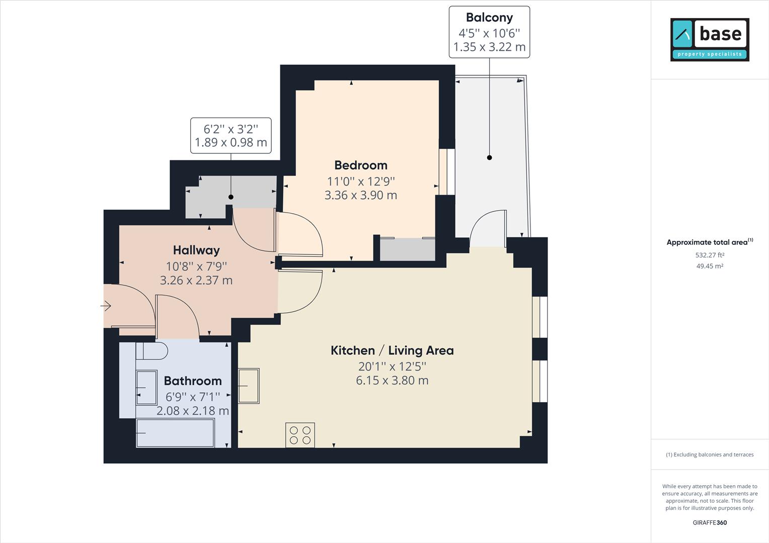 401 Salcombe Court, Devons Wharf, 16, St. Ives Place, London floorplan