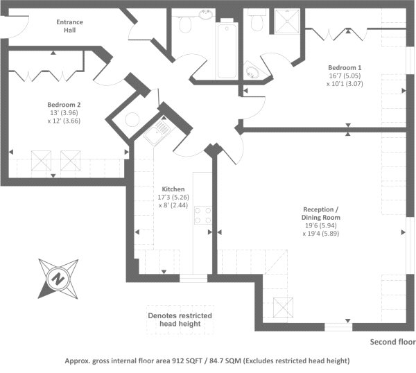 2 Bedrooms Flat for sale in Woodleigh Mansions, Larch Avenue, Ascot, Berkshire SL5