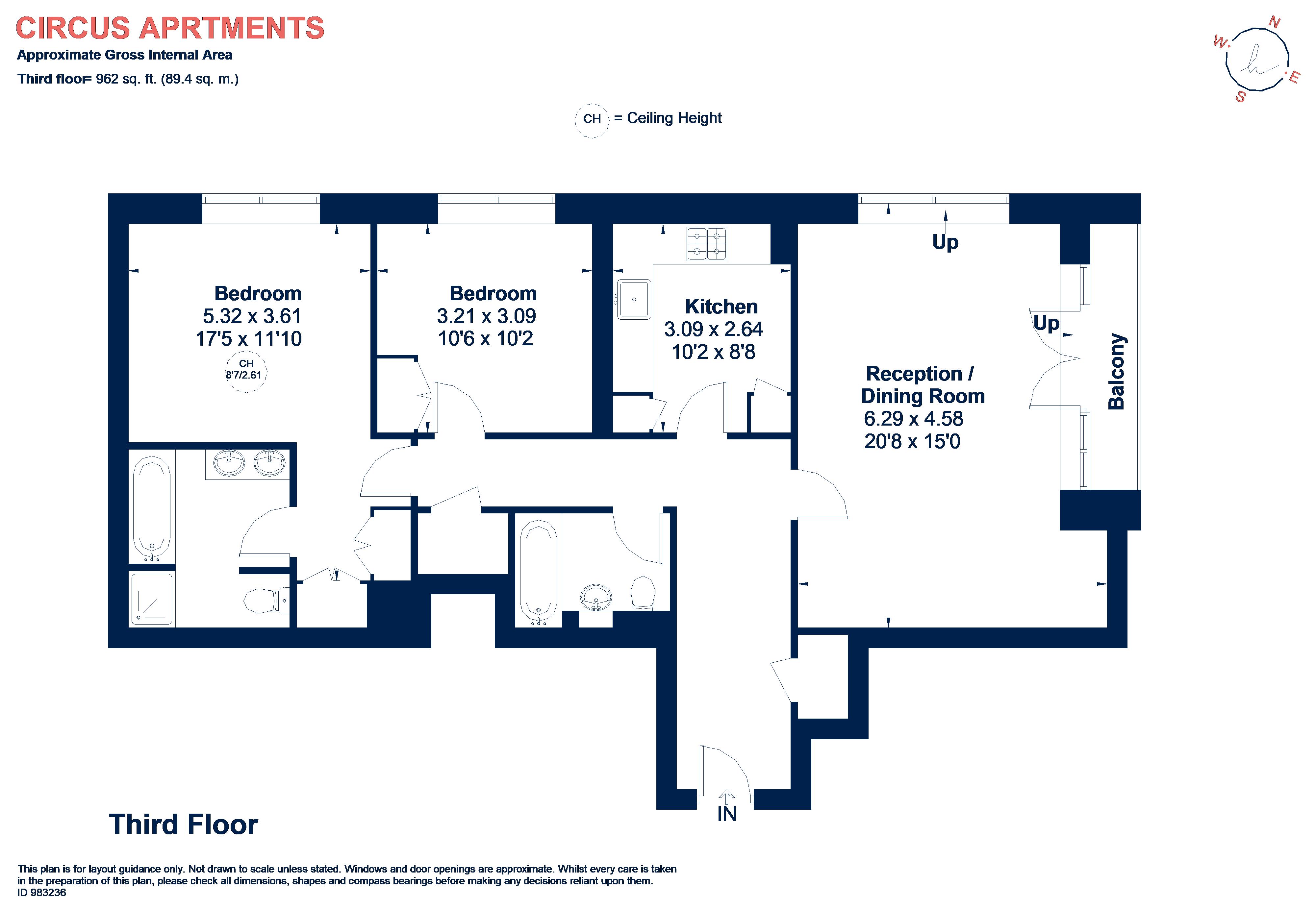 Westferry Circus, London floorplan