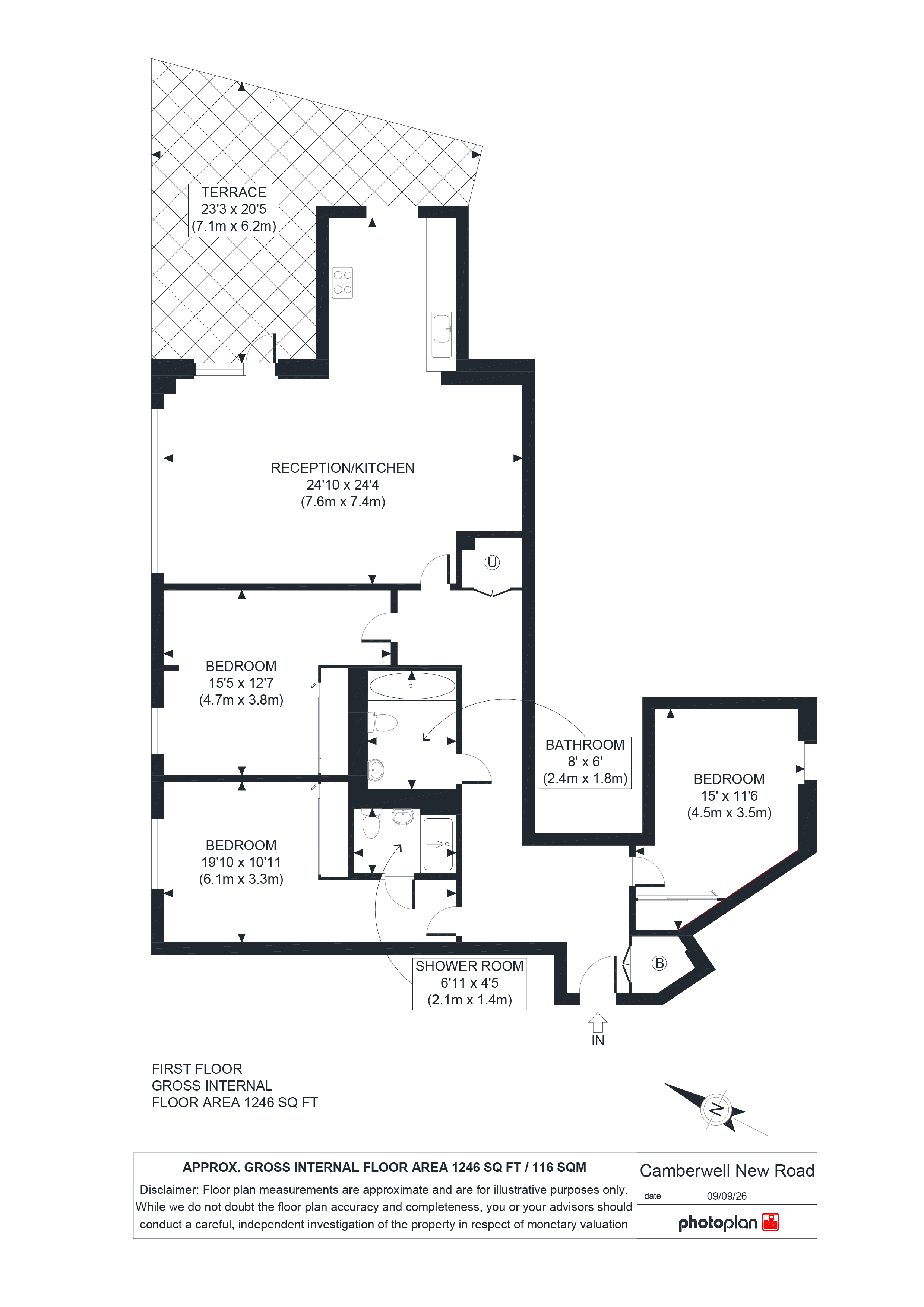 Triangle Court, 315 Camberwell New Road, London floorplan