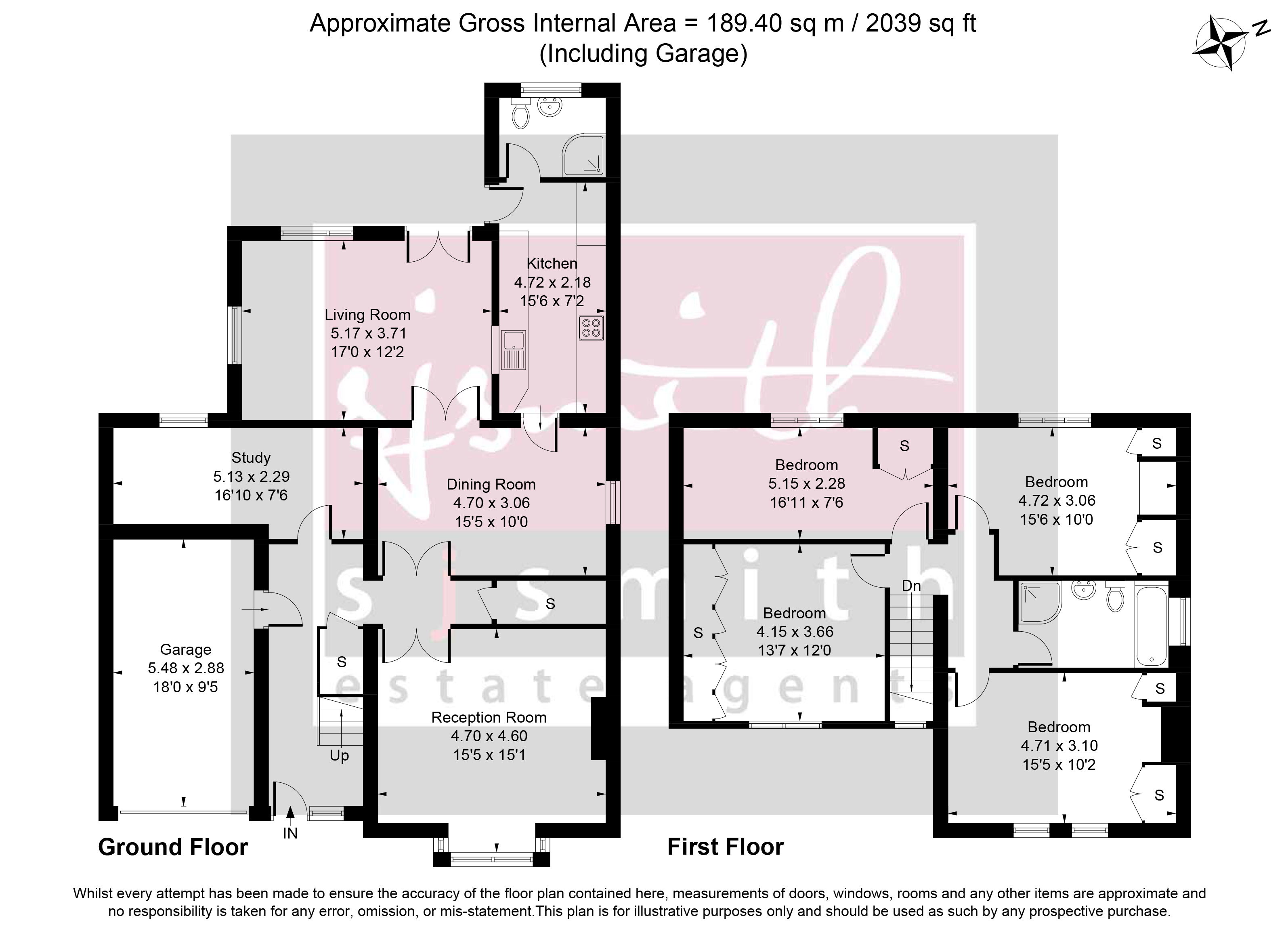 41, Warwick Road, Ashford floorplan
