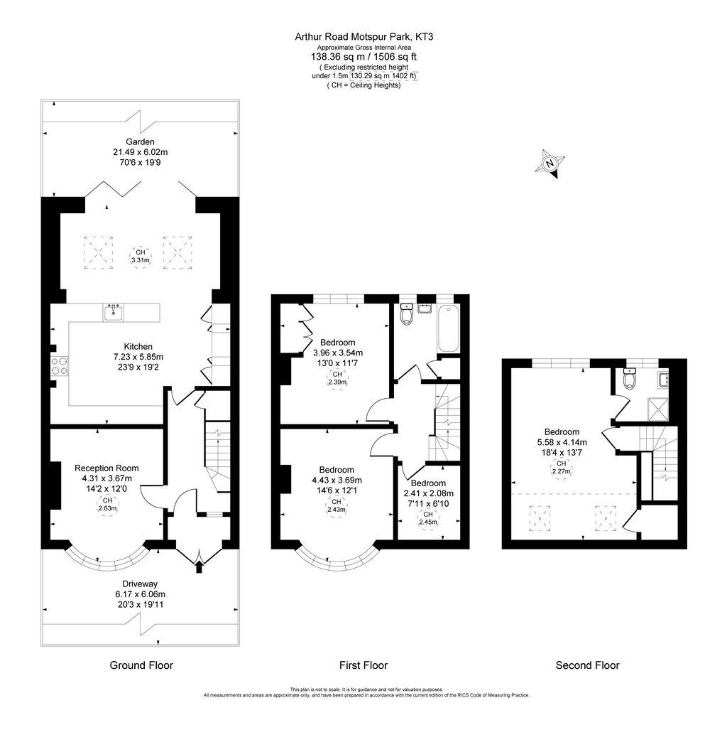 Arthur Road, Motspur Park floorplan