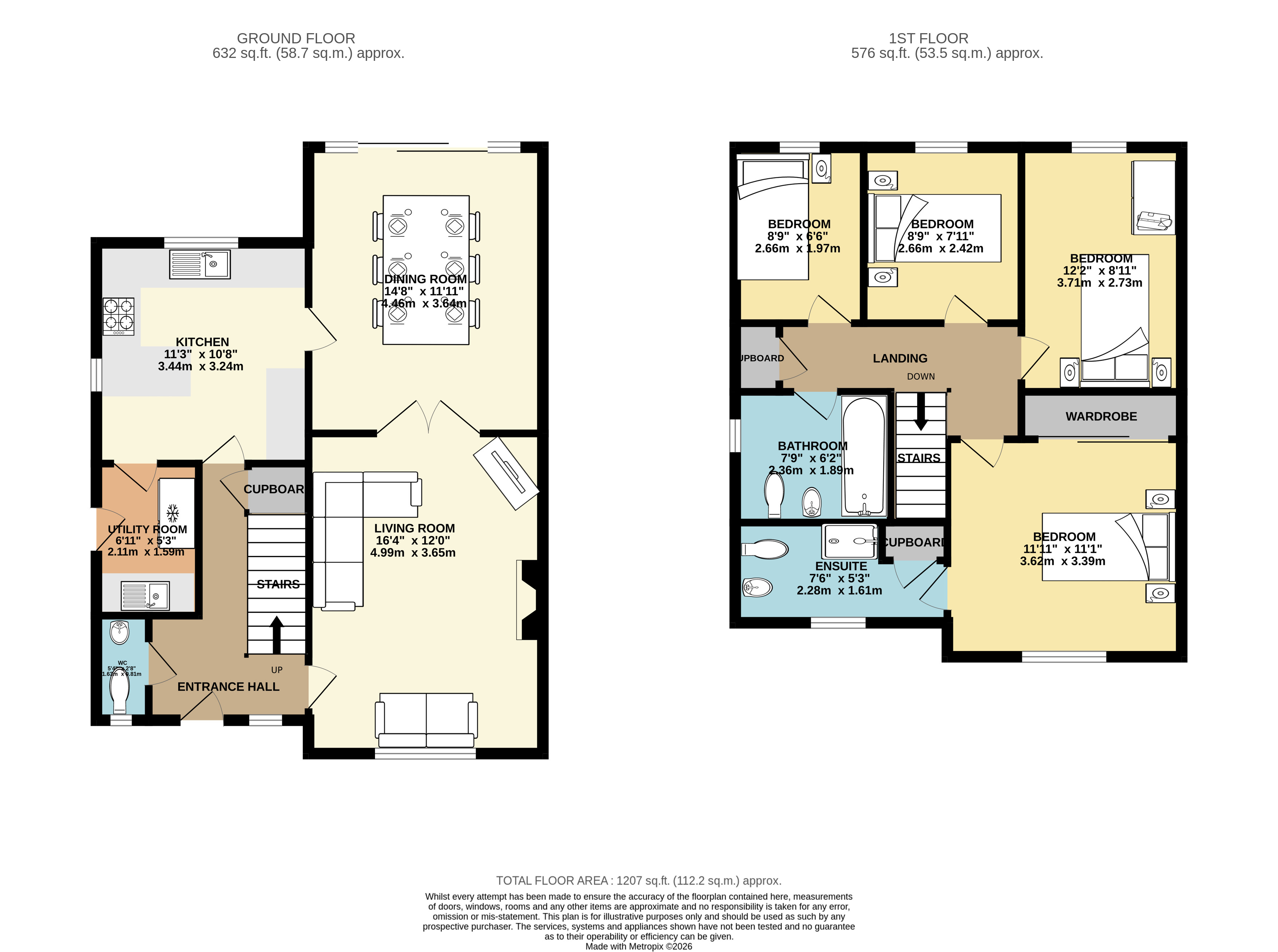 11, Burtonlees Court, Doncaster floorplan