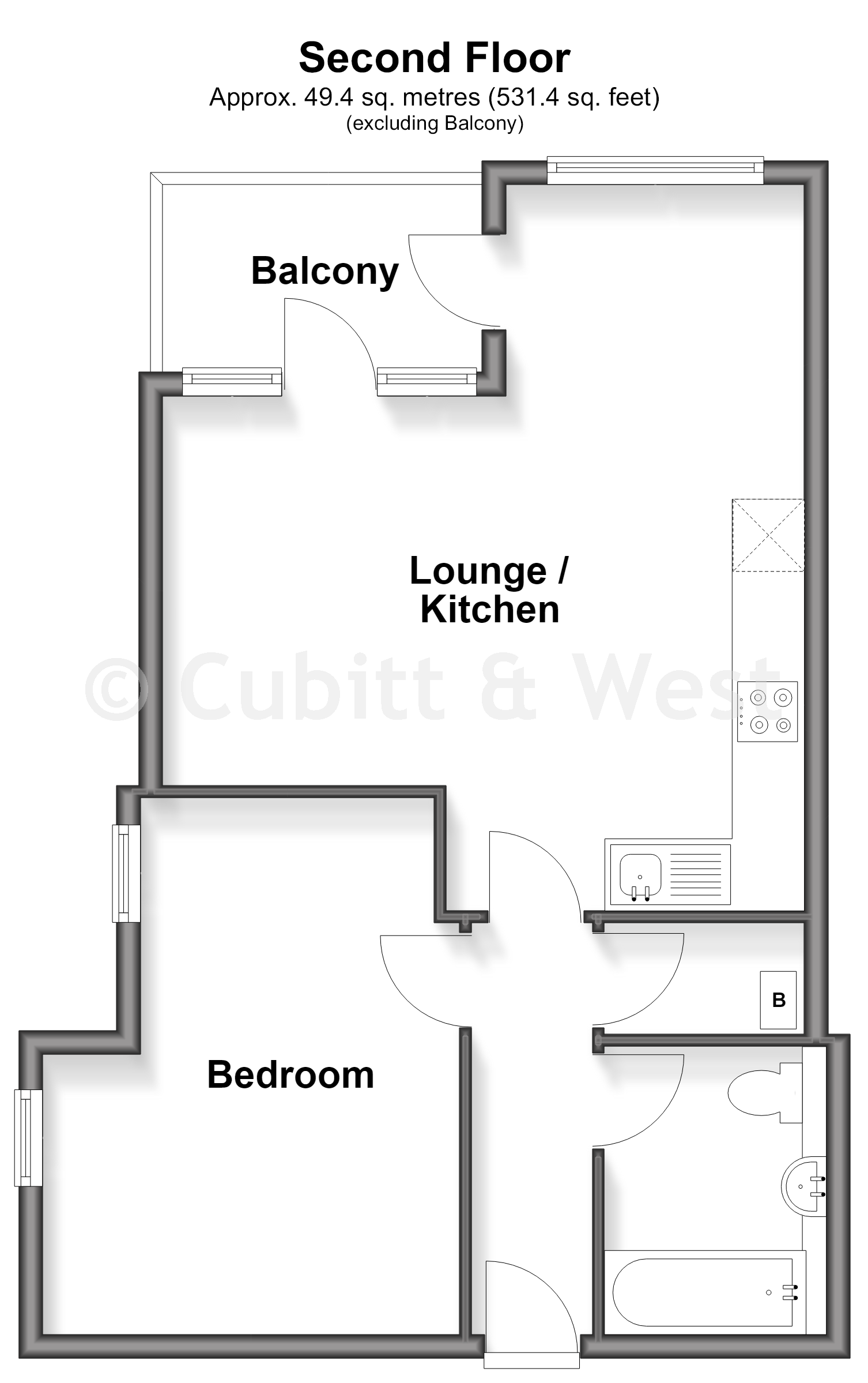 Kelsey Apartments, Bridge Street, Leatherhead floorplan