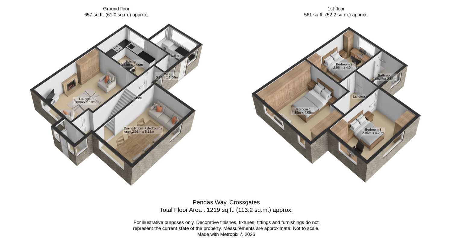 141, PENDAS WAY, LEEDS floorplan