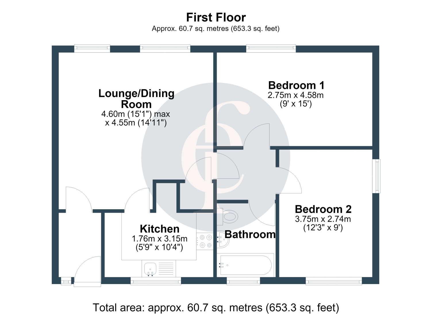 18, Drayton Close, Stratford-upon-Avon floorplan
