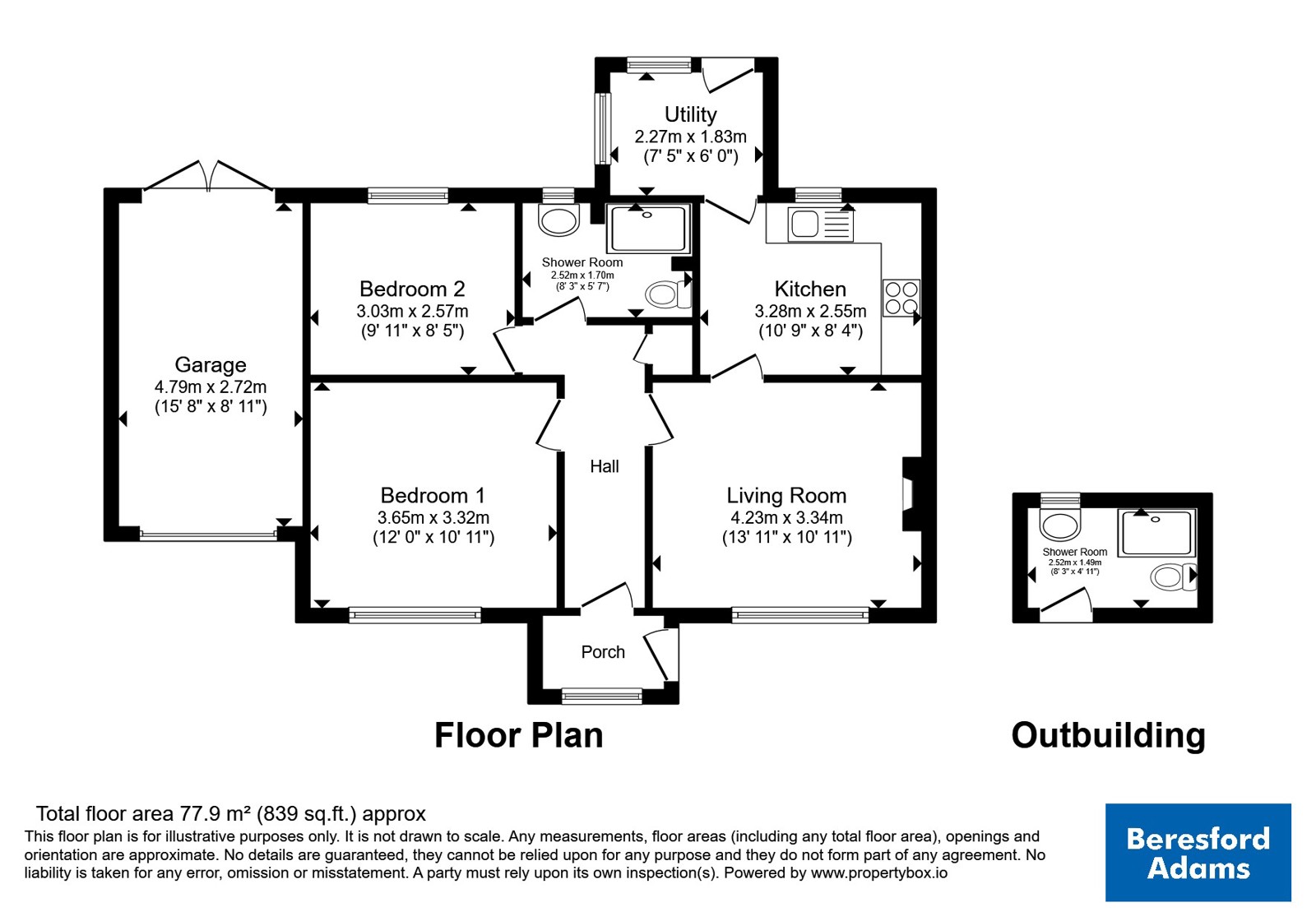 21, Maes Hendre, Gwynedd floorplan