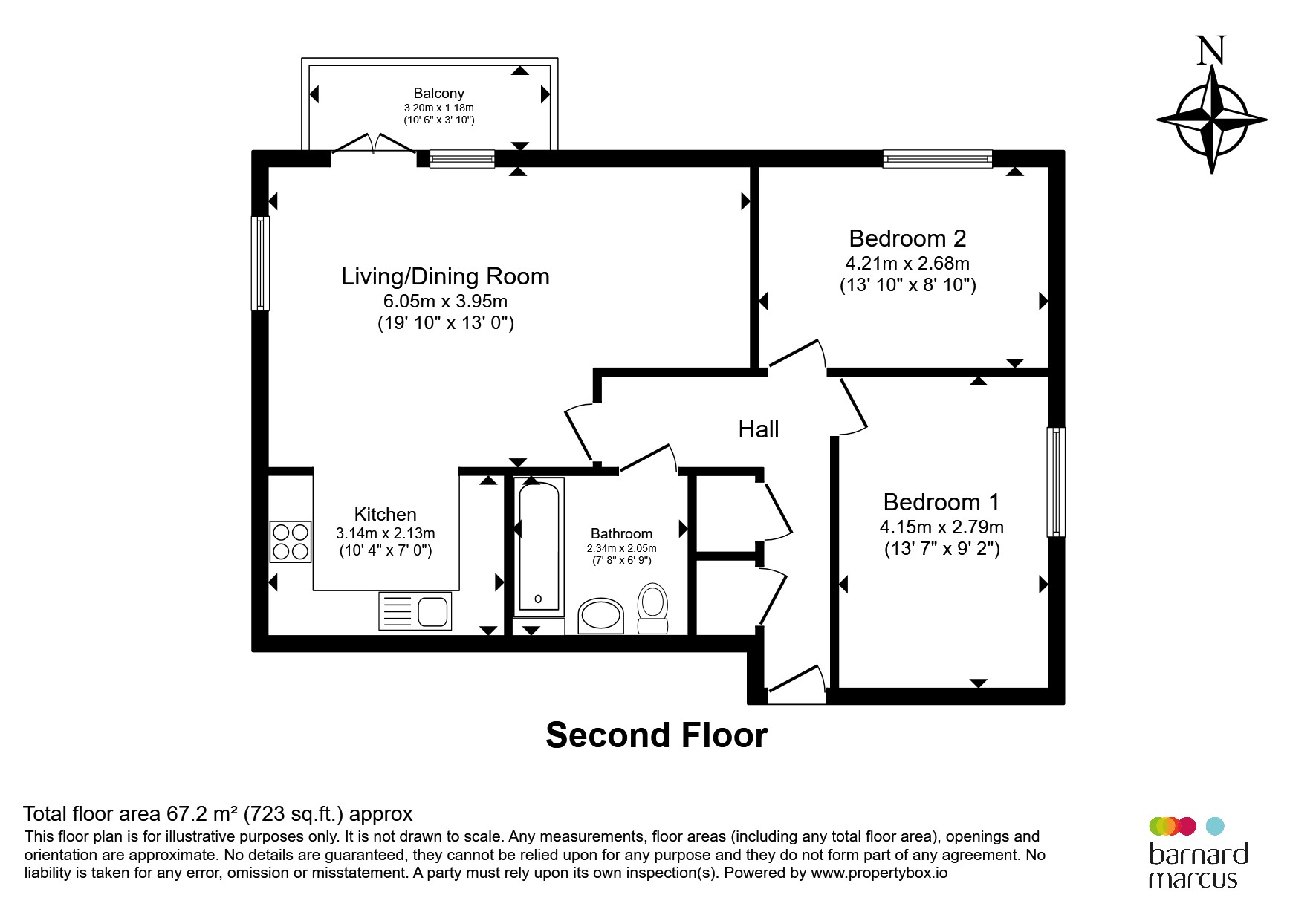 Flat 28, Covell House, Pelman Way, Epsom floorplan