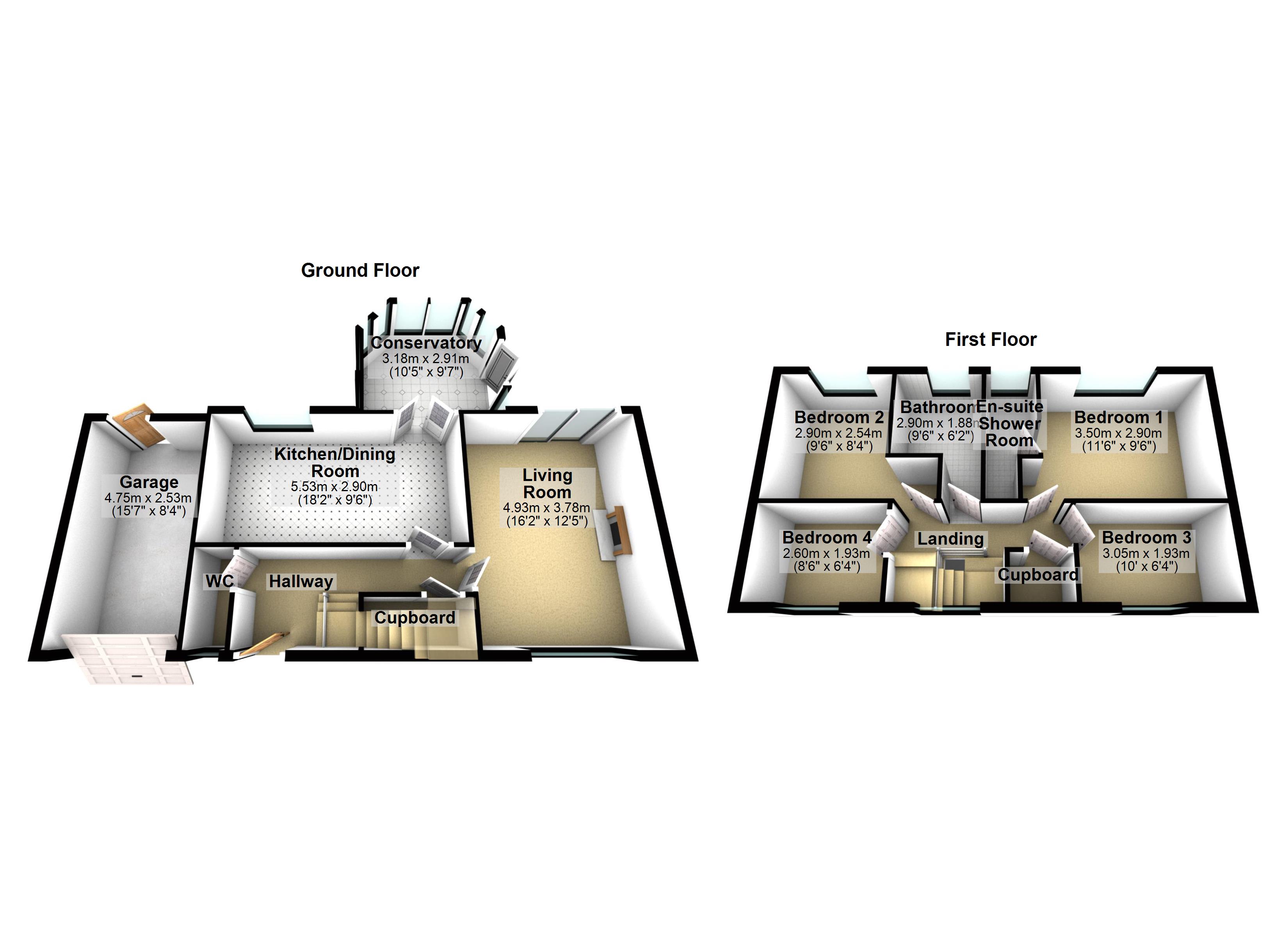 1, Vicarage Gardens, Suffolk floorplan