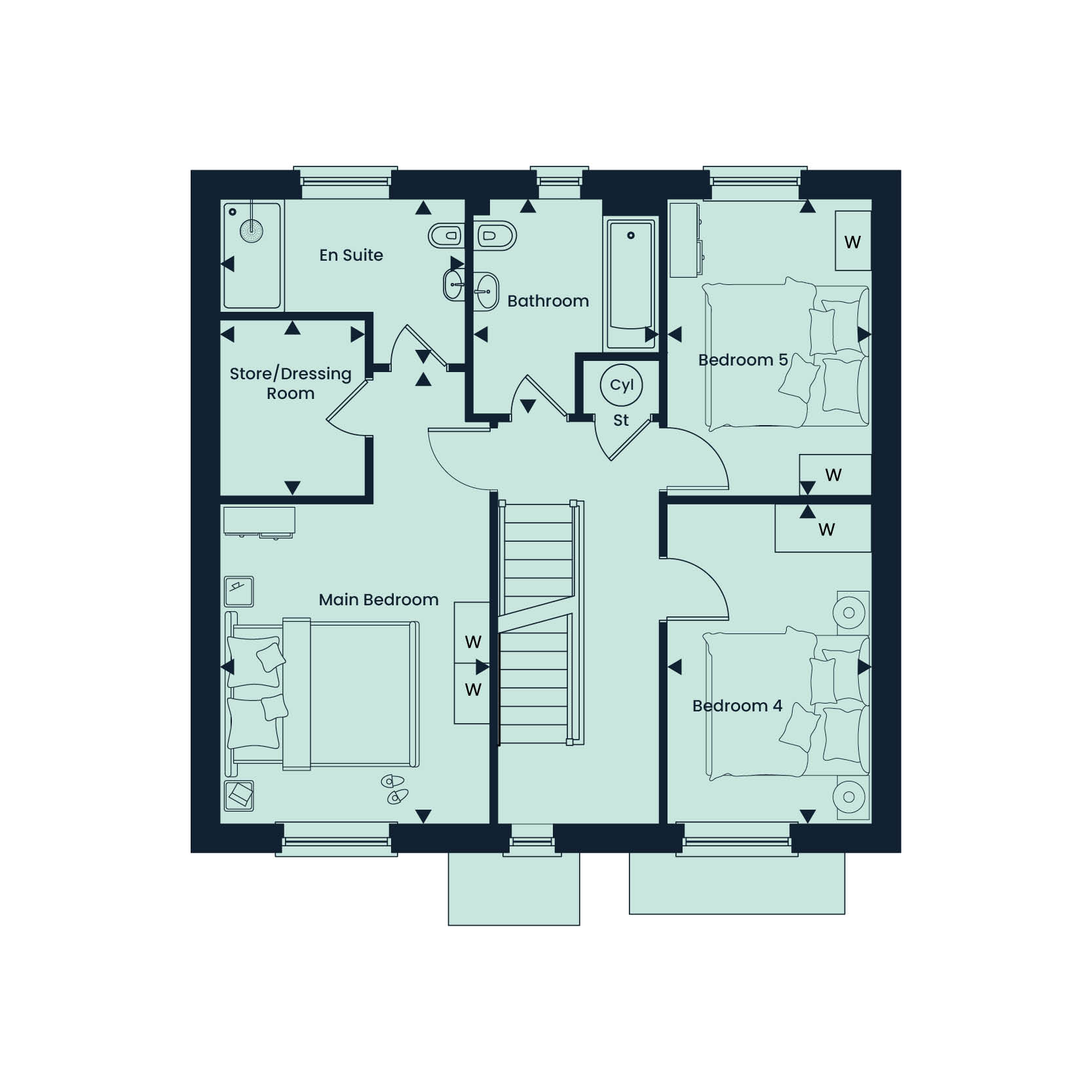 007, Long Meadow, Redhills, Exeter floorplan