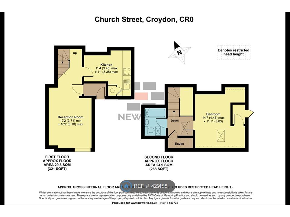 1 Bedrooms Flat to rent in Church Street, Croydon CR0