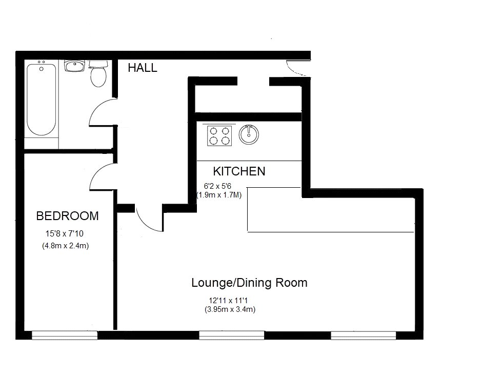 2 Highclere House, 5 High Street, Woking floorplan