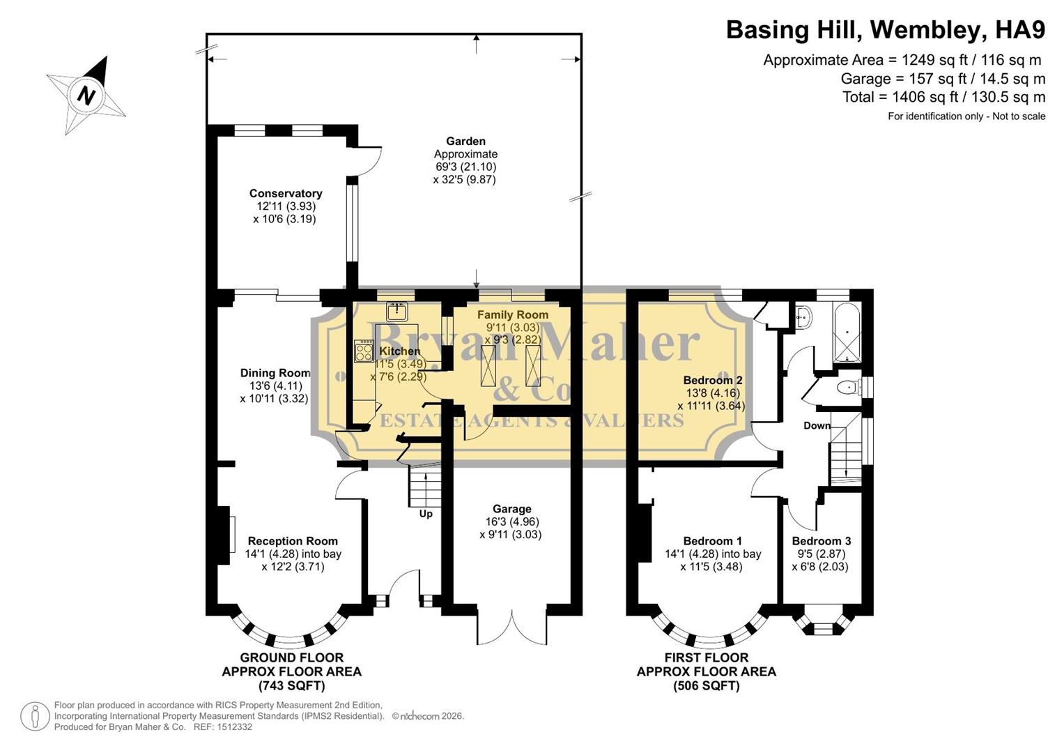 39, Basing Hill, Wembley floorplan