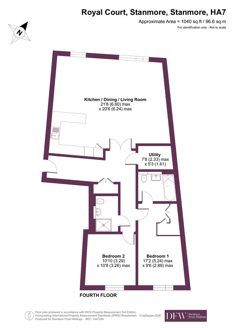 64, Royal Court, Stanmore floorplan