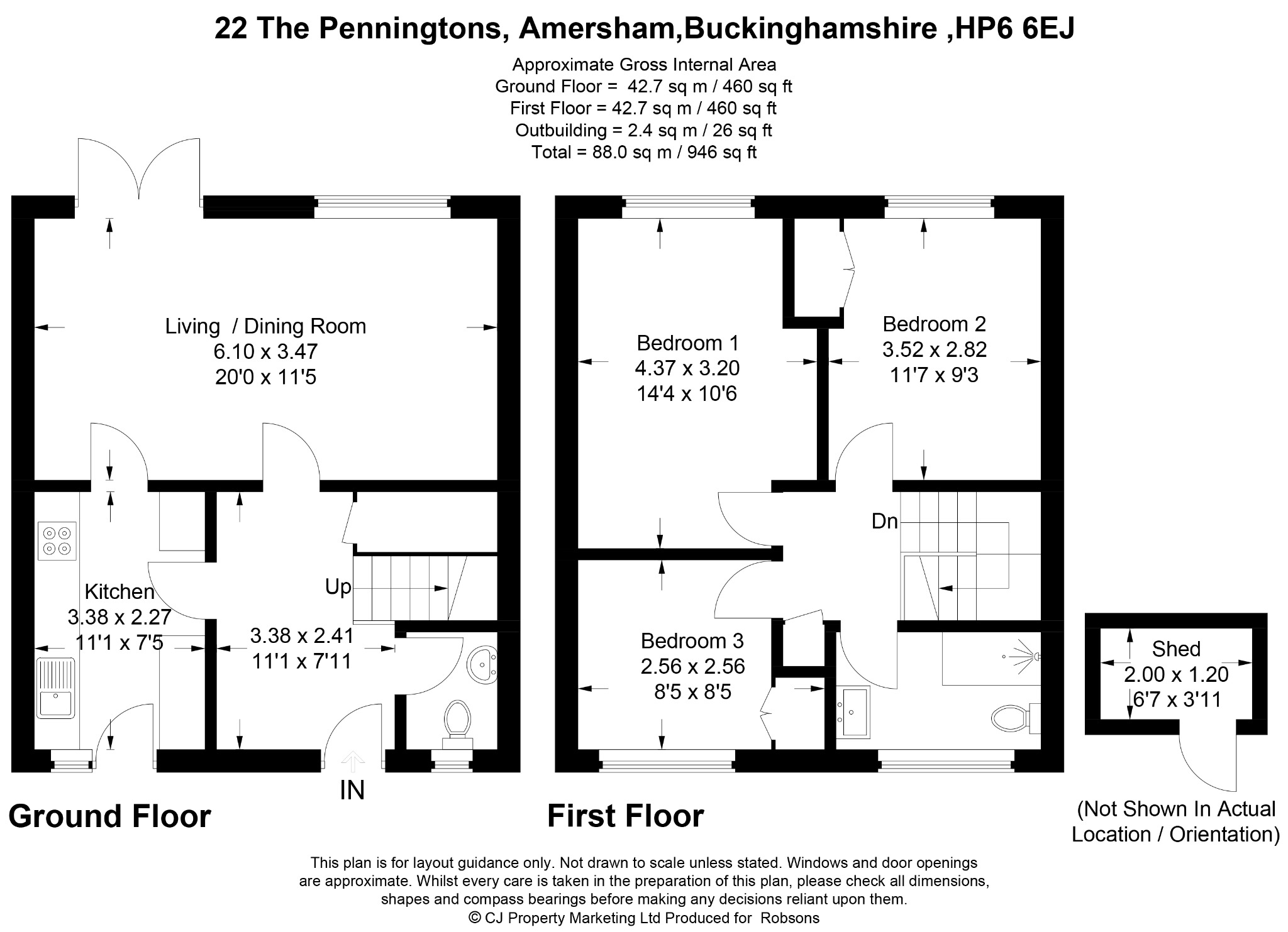 22 The Penningtons, Amersham floorplan
