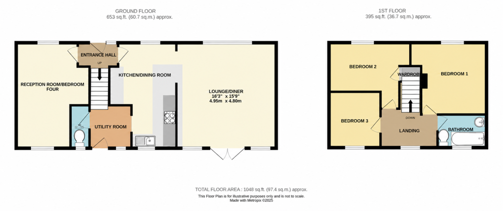 1, South Side, Bristol floorplan