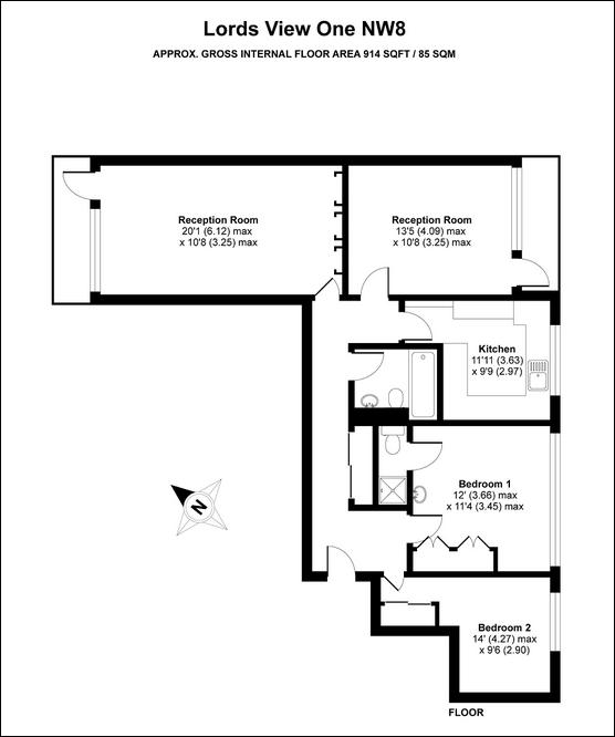 2 Bedrooms Flat to rent in St Johns Wood Road, St Johns Wood NW8