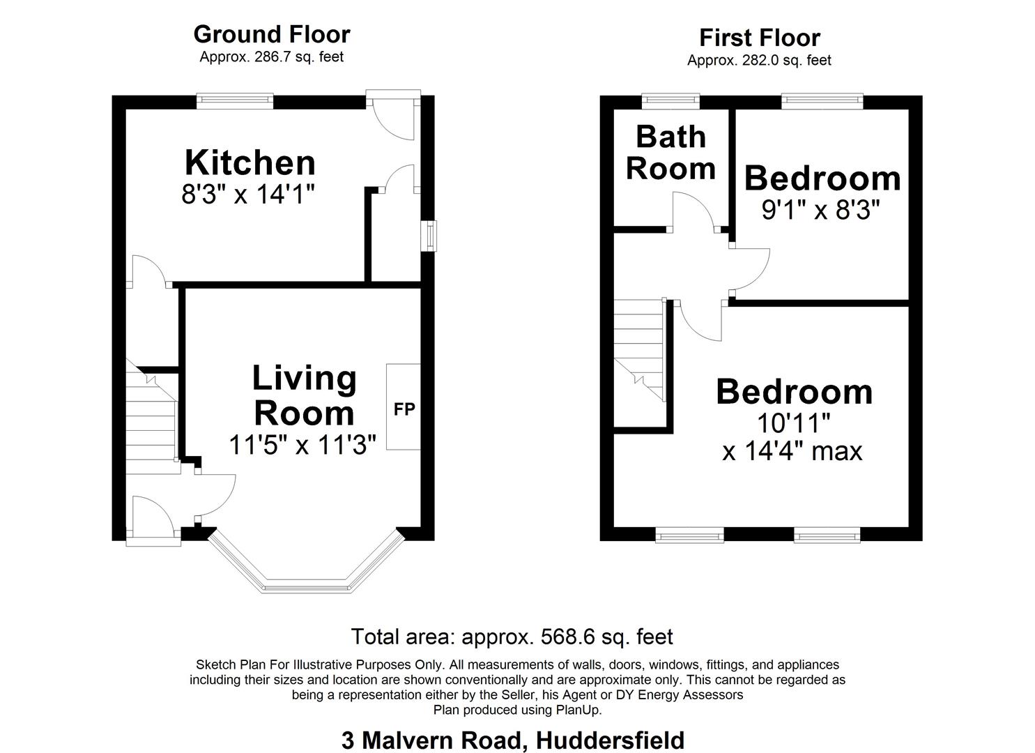 2 Bedrooms Terraced house for sale in Malvern Road, Newsome, Huddersfield HD4