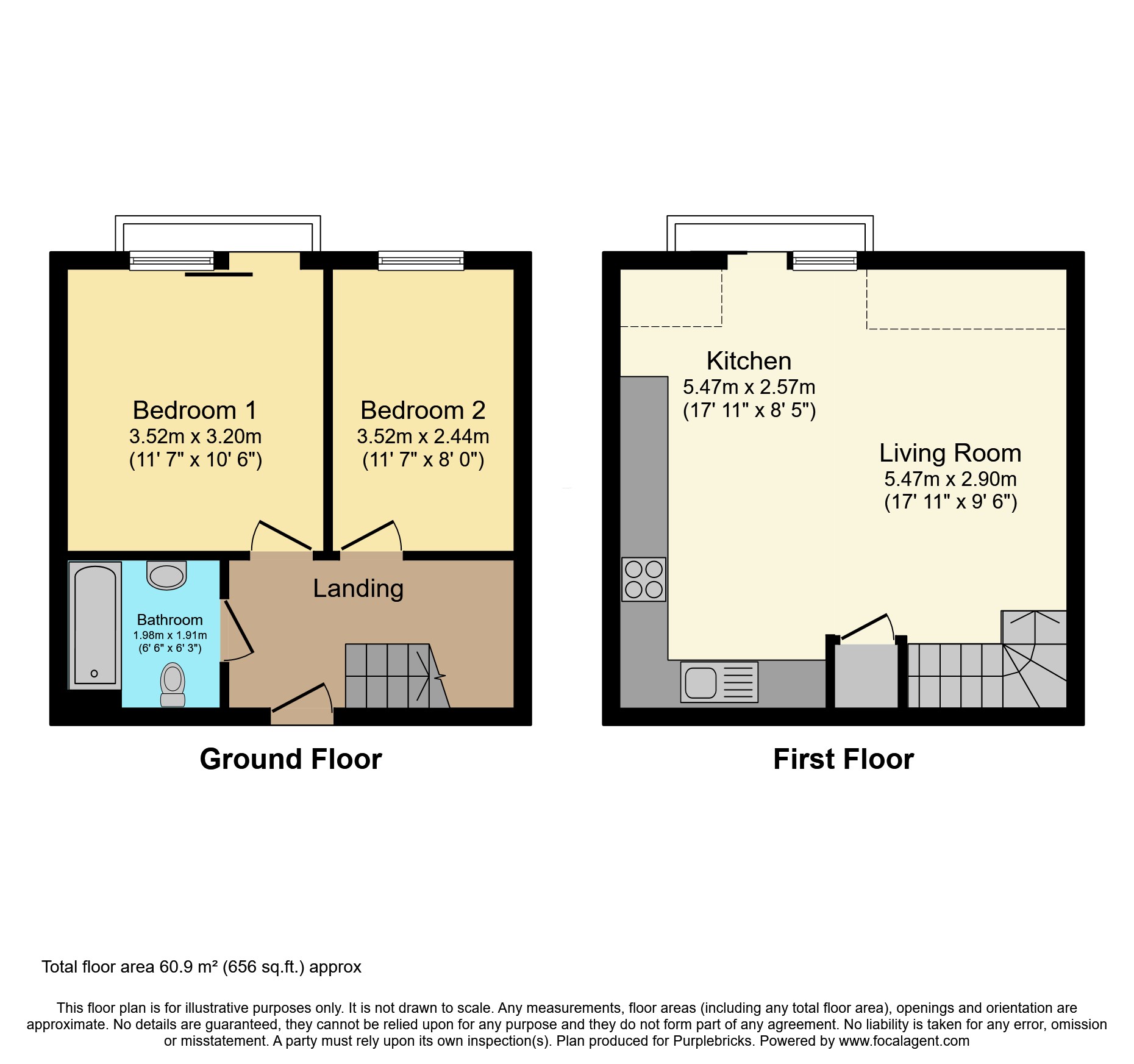 Flat 24/Nightingale Court, Fleming Road, Grays floorplan
