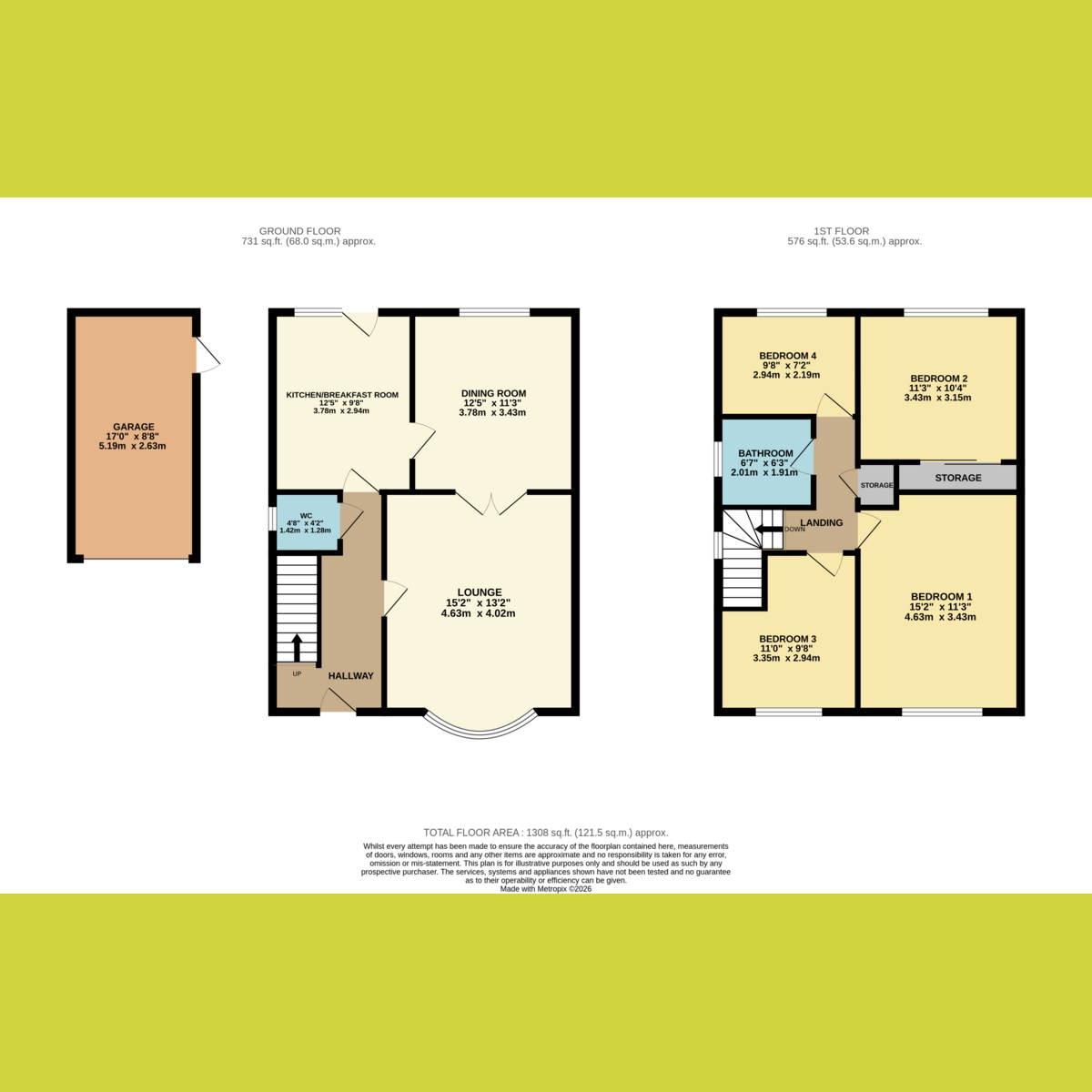 2, Woodstock Crescent, Hockle floorplan
