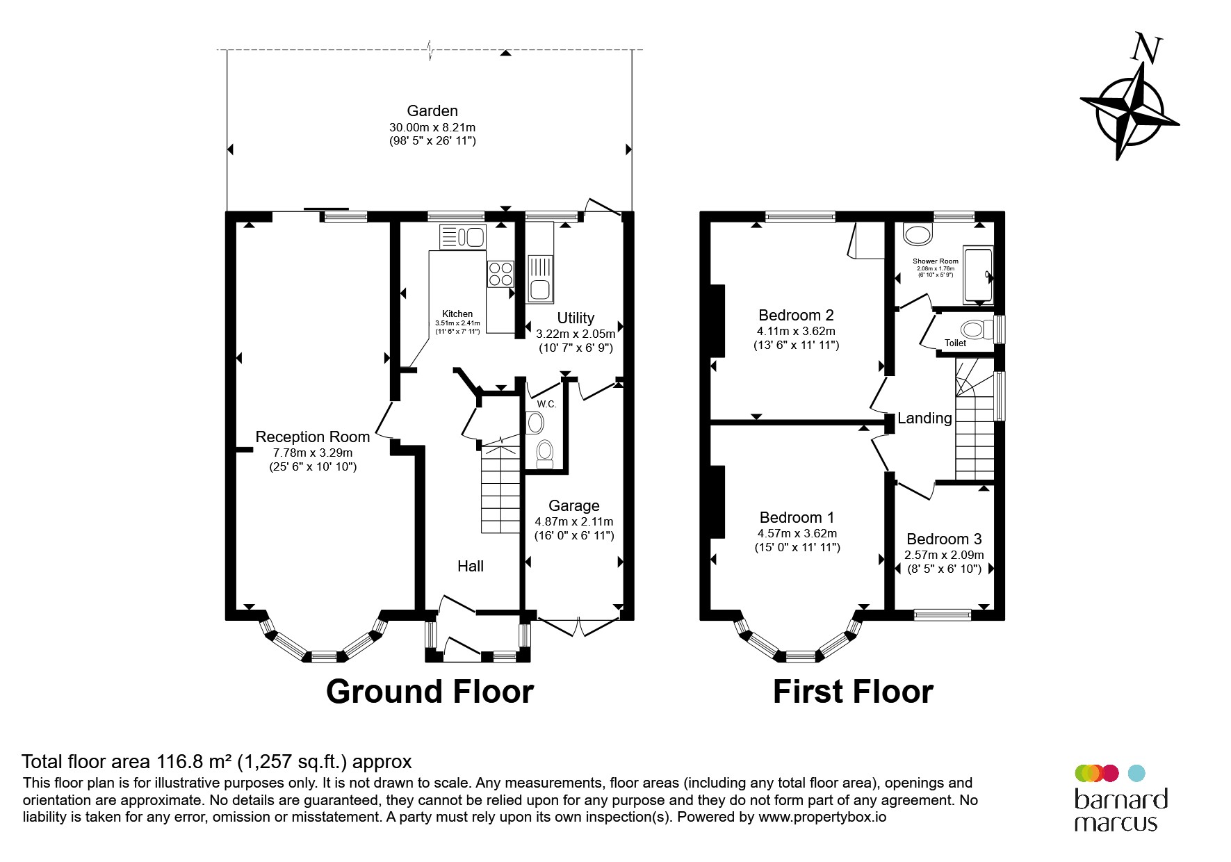 95, Colborne Way, Worcester Park floorplan