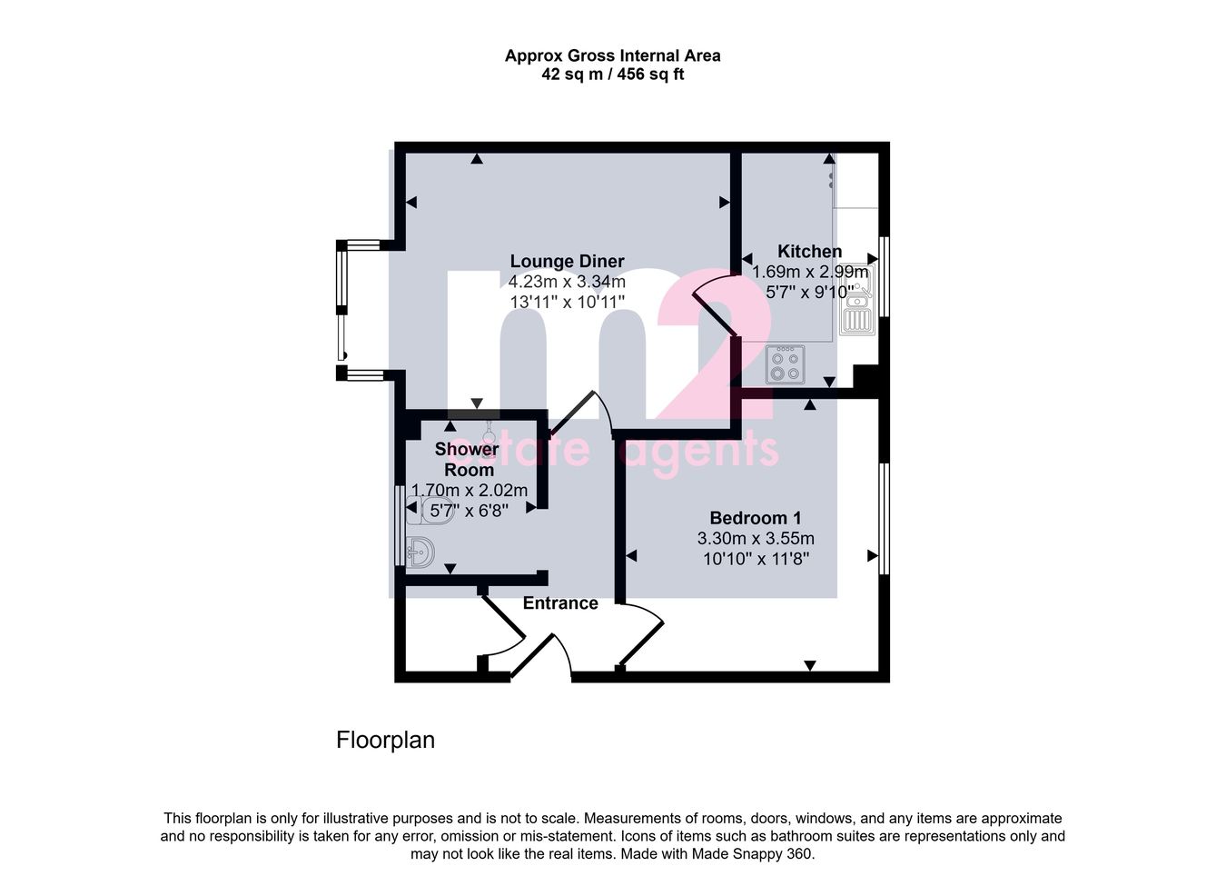15, Priory Gardens, Abergavenny floorplan