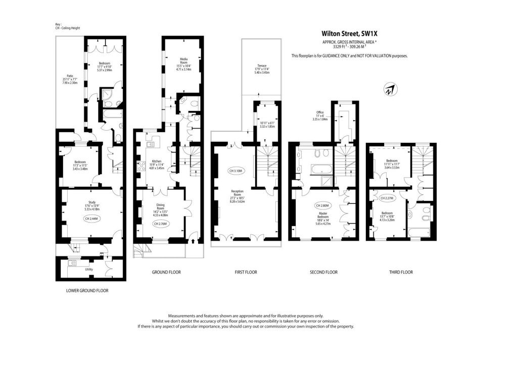9 Wilton Street, London floorplan