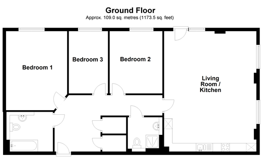 3 Bedrooms Flat for sale in Talbot Close, Mitcham, Surrey CR4