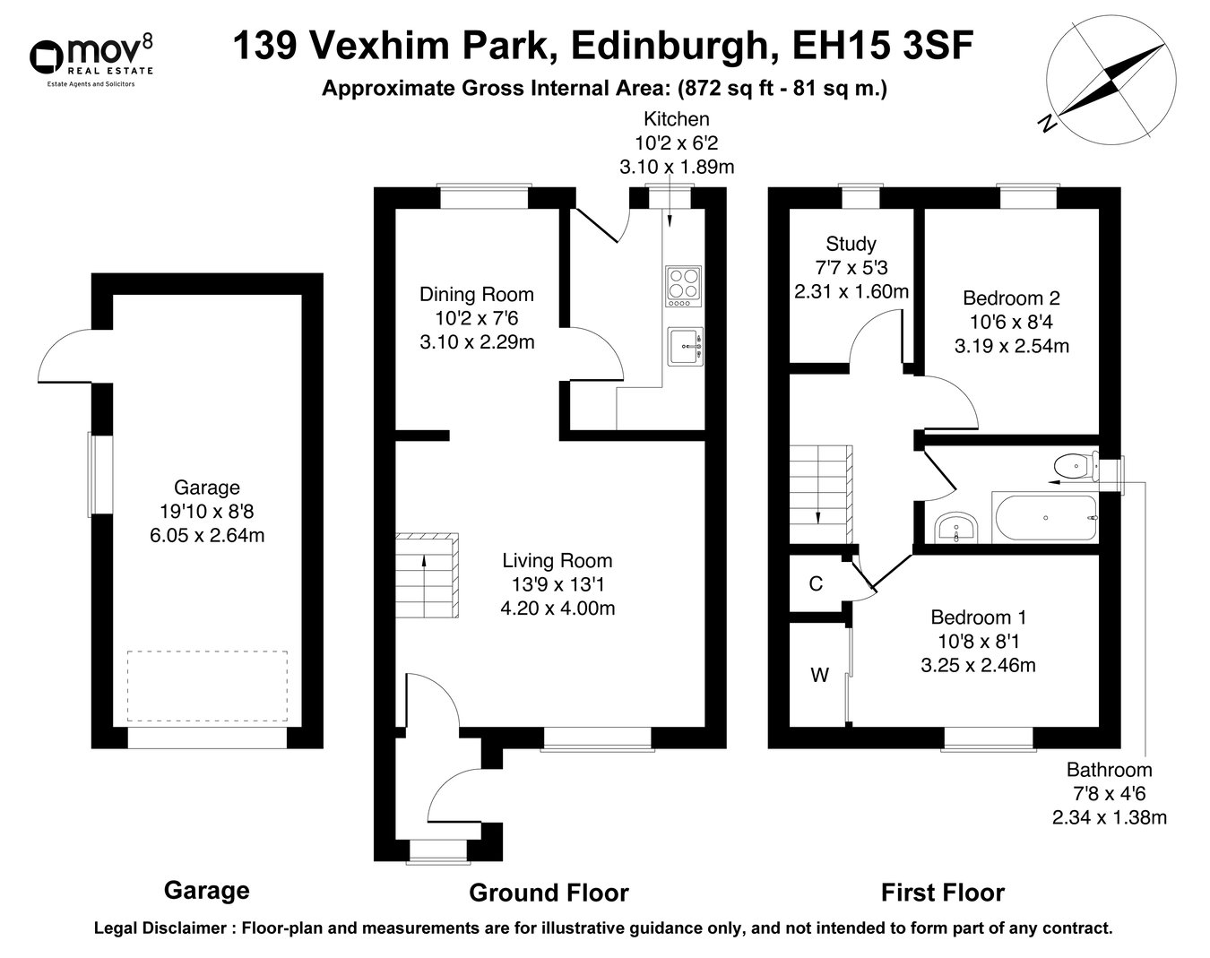 139, Vexhim Park, Edinburgh floorplan